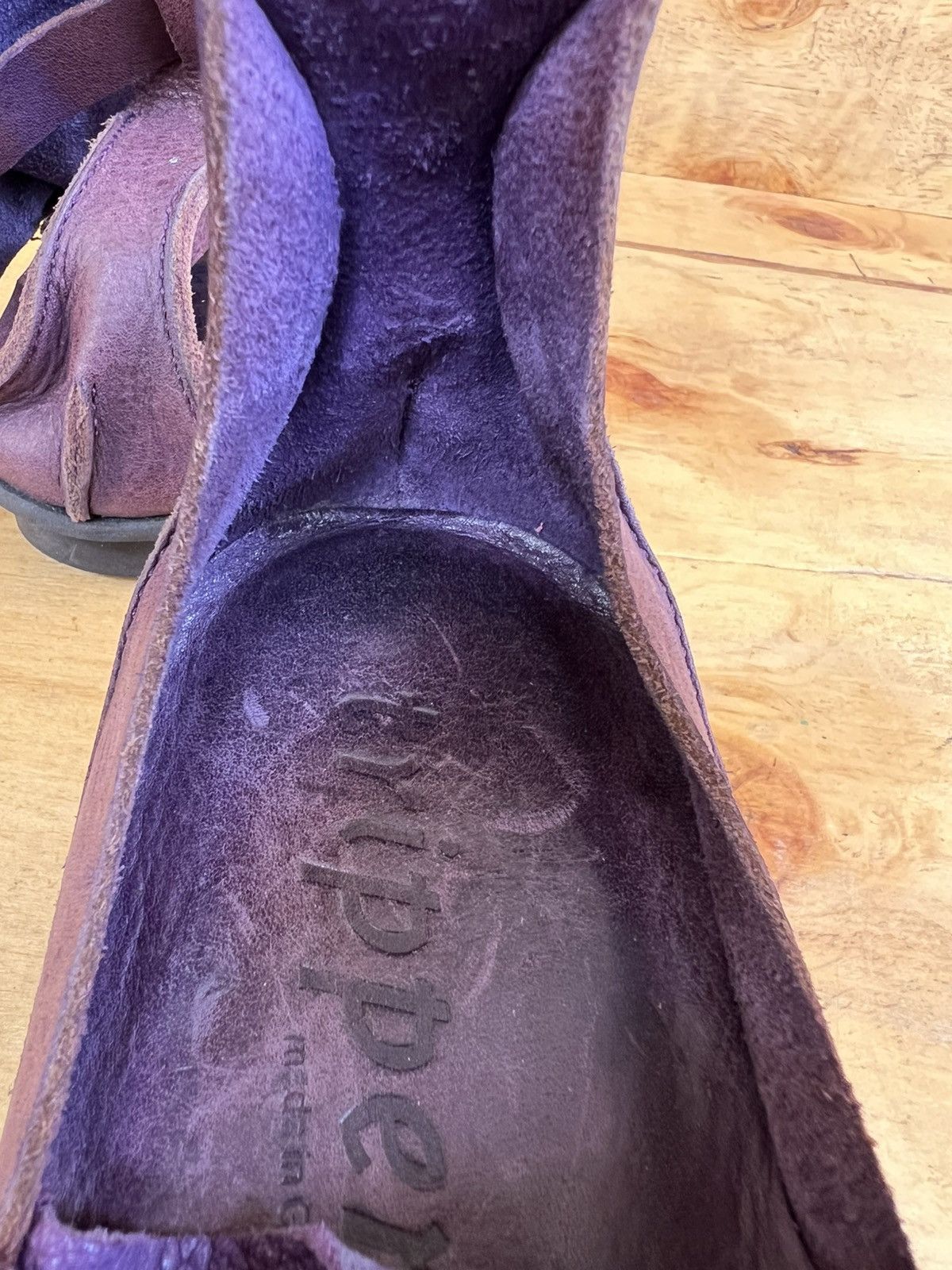 Trippen Trippen wedge sandal Purple Leather Shoes Size EU 40/ US 9 Size US 10 / IT 40 - 16 Thumbnail