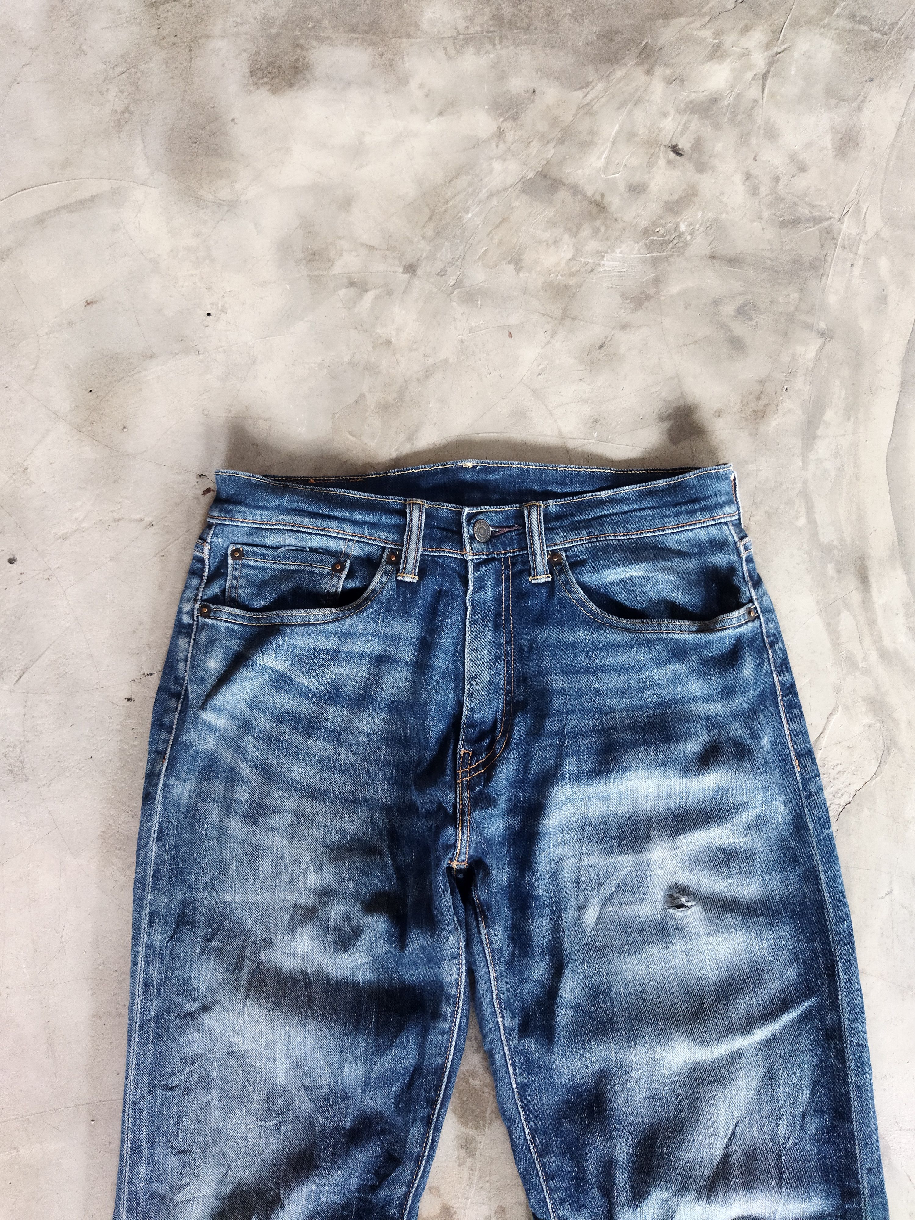 Levi's × Vintage VINTAGE LEVIS 505 DISTRESSED BLUE JEANS PANTS Size US 30 / EU 46 - 2 Thumbnail