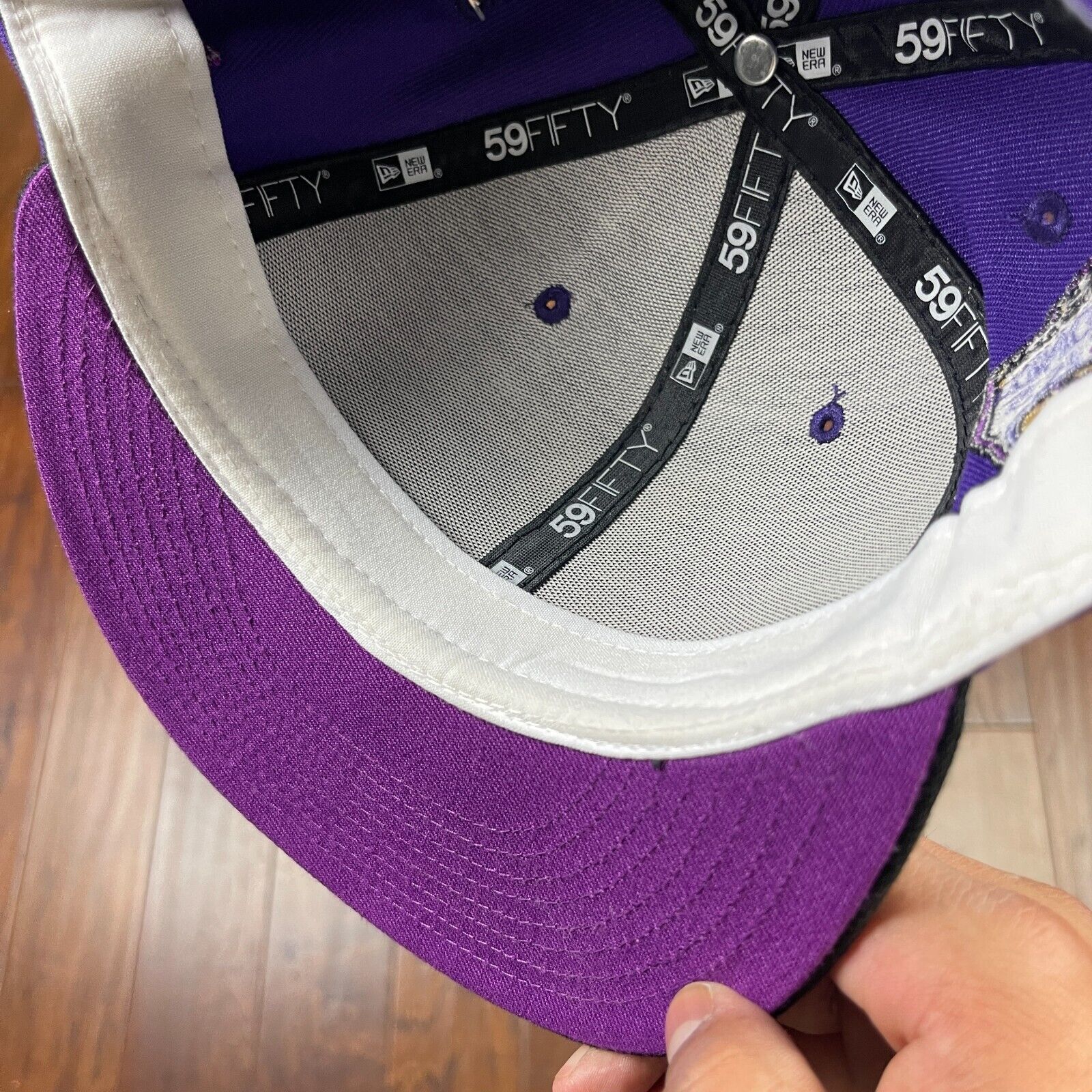 New Era Arizona Diamondbacks New Era Purple Black Hat Cap size 7 5/8 Size ONE SIZE - 6 Thumbnail