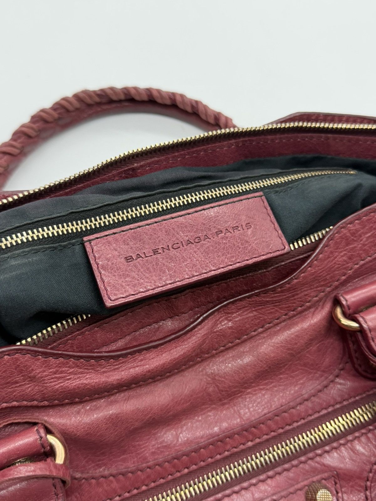 Balenciaga Balenciaga - 2000’s - Motorcycle Classic City Burgundy Wine Size ONE SIZE - 16 Thumbnail