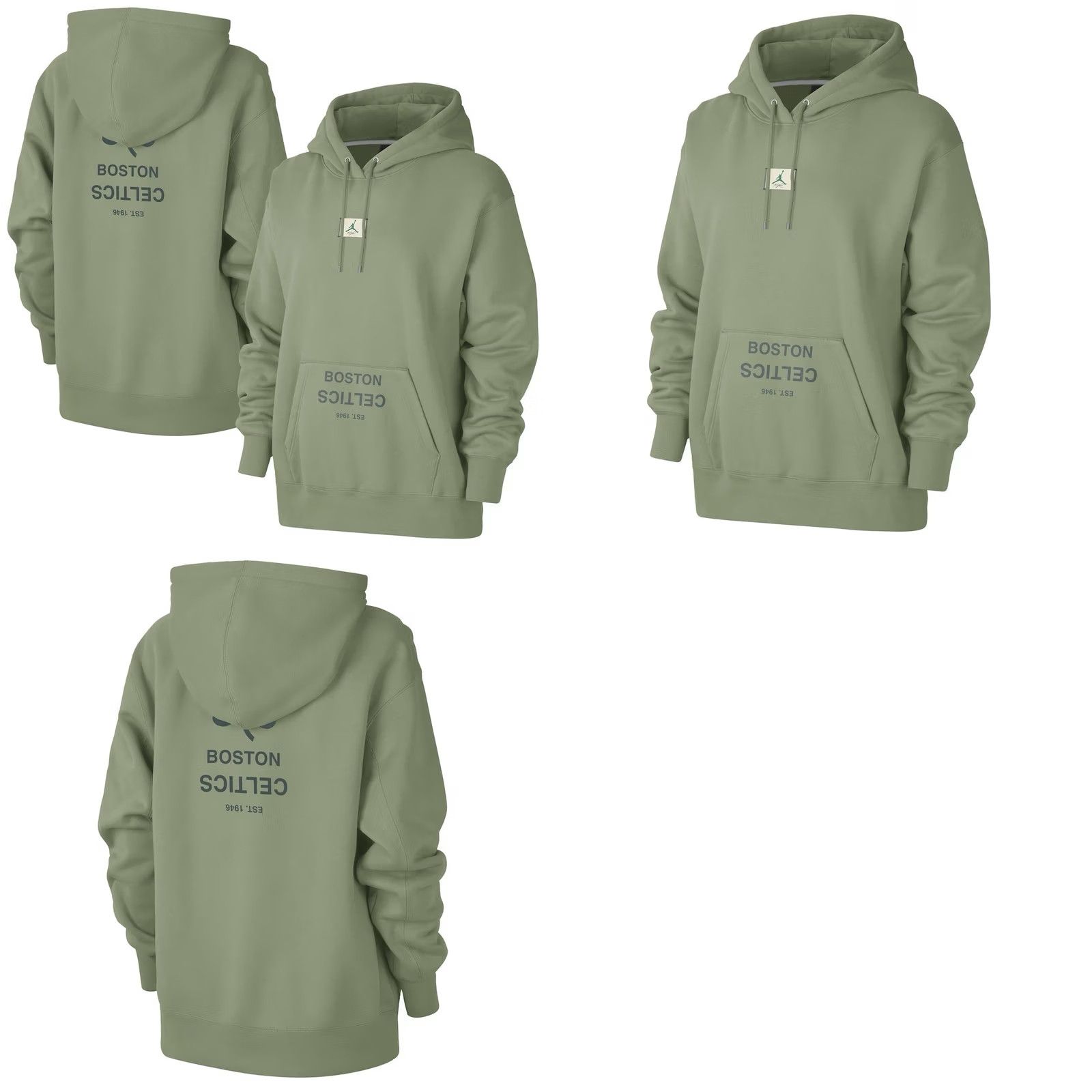 Nike Nike Jordan NBA Boston Celtics Hoodies Womens XS Satin Lined FZ7811 Green Pullover Long Sleeve Size XS / US 0-2 / IT 36-38 - 8 Thumbnail