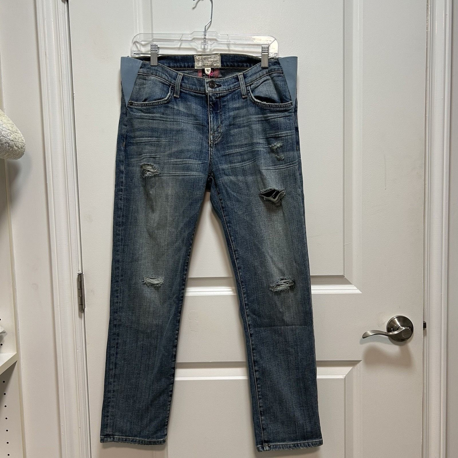 Current/Elliot Current Elliot x Hatch Jeans Womens Blue The Boyfriend Mater Size 27" / US 4 / IT 40 - 3 Thumbnail