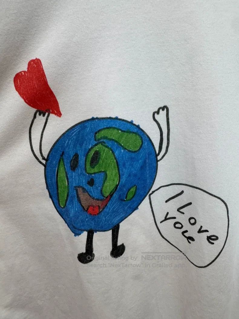Balenciaga Balenciaga I Love Earth Layered Fake Two-Piece T-Shirt Sho Size US XS / EU 42 / 0 - 2 Thumbnail