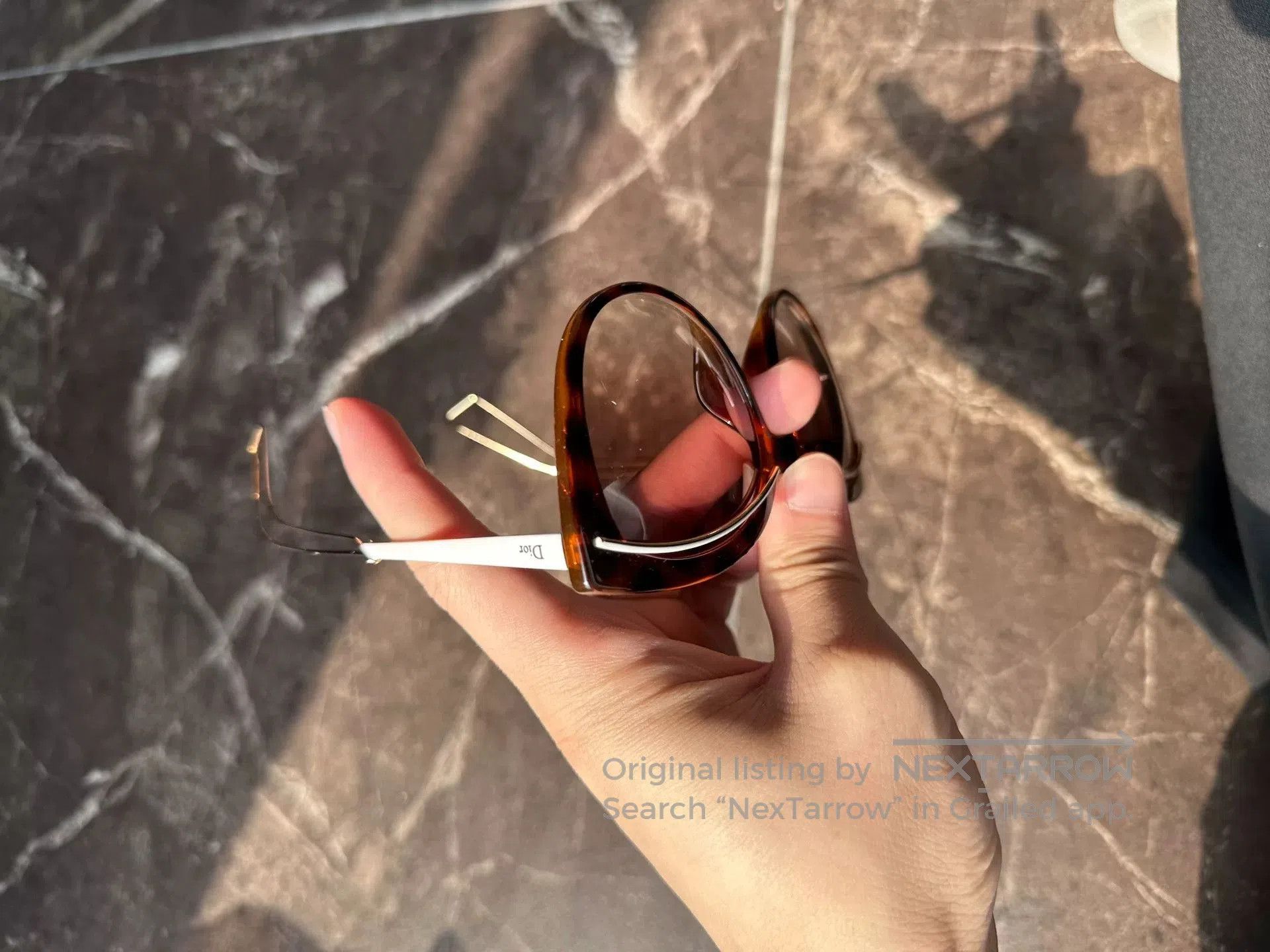 Dior Dior Brown Leopard Print Sunglasses. Size ONE SIZE - 2 Thumbnail
