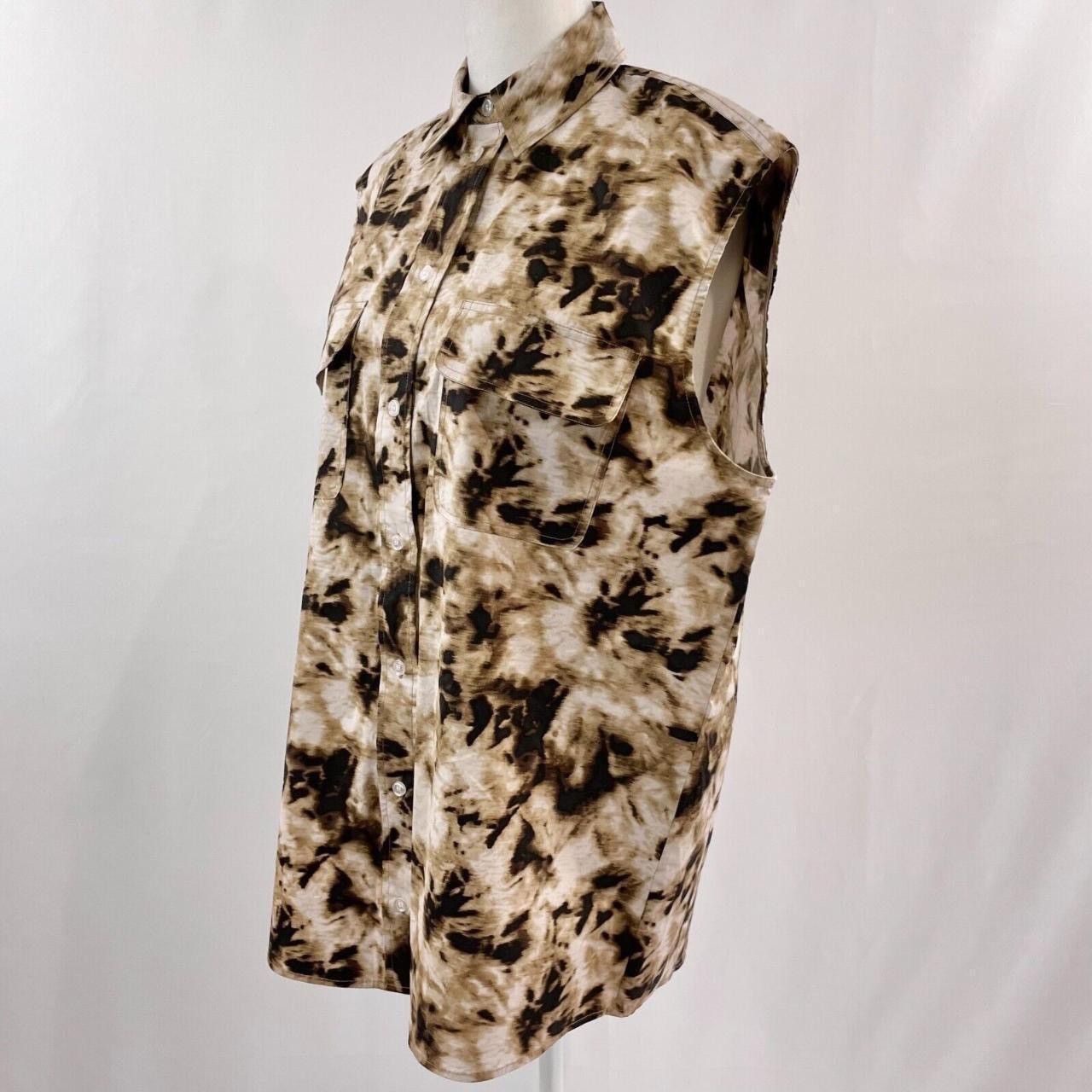 Samsoe Samsoe New SAMSOE SAMSOE Oversized Sleeveless Button Down Shirt Size XXS / US 00 / IT 34 - 5 Thumbnail