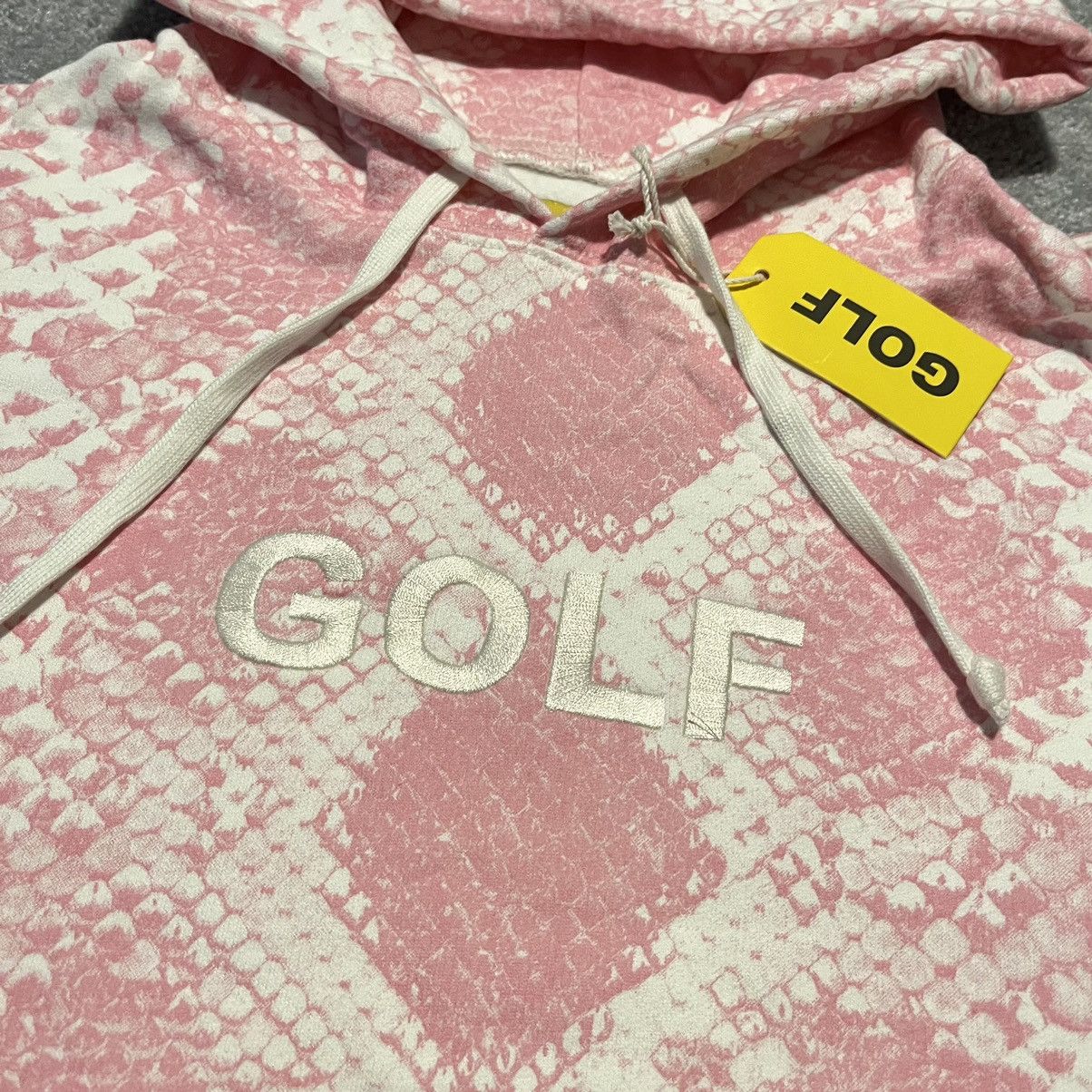 Golf Wang Brand New Golf Wang Snake Python Embroidered Hoodie - Pink Size US XS / EU 42 / 0 - 3 Thumbnail
