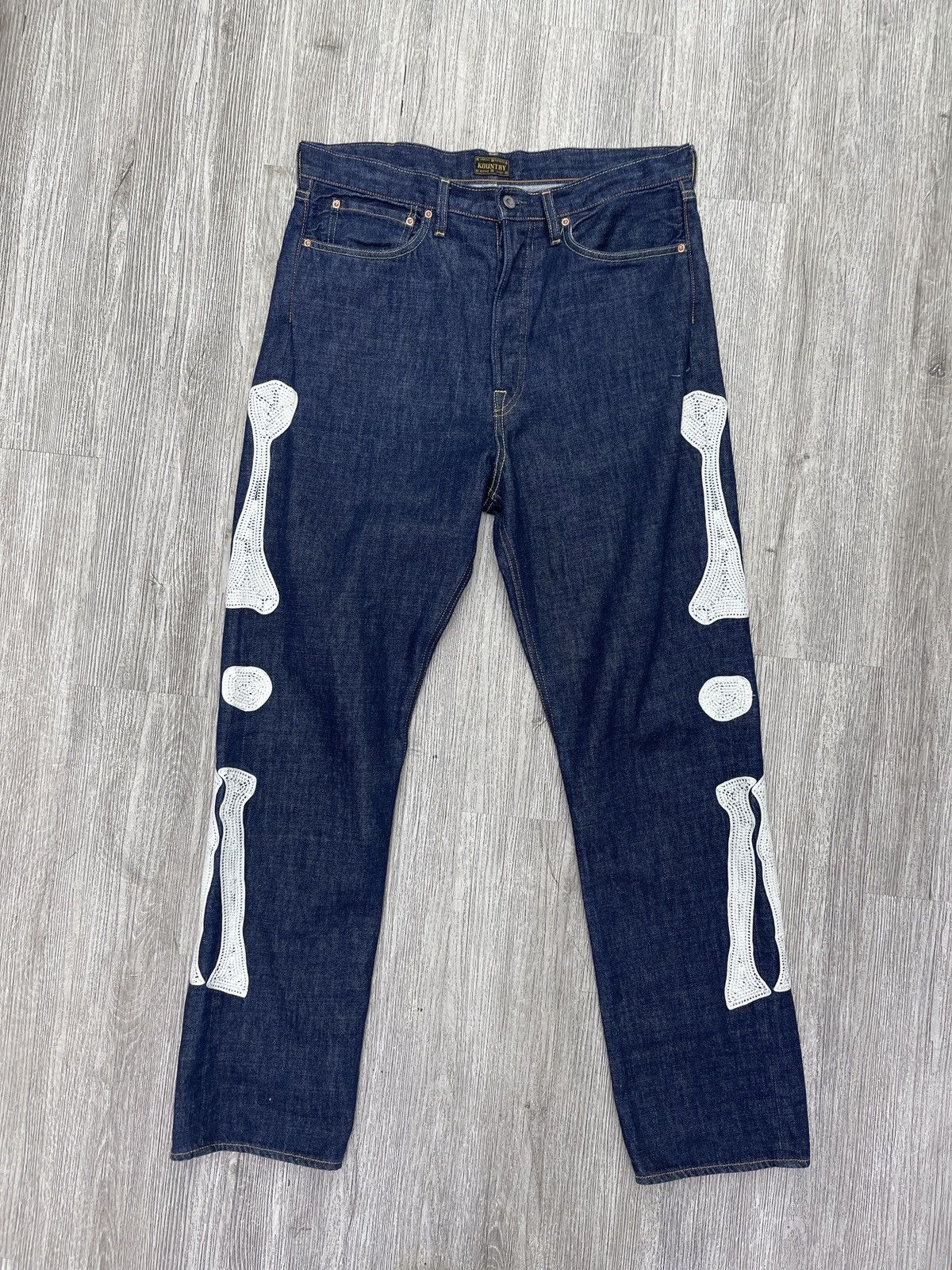 Kapital Kapital Bone jeans ( Dark wash ) Size US 34 / EU 50 - 1 Thumbnail