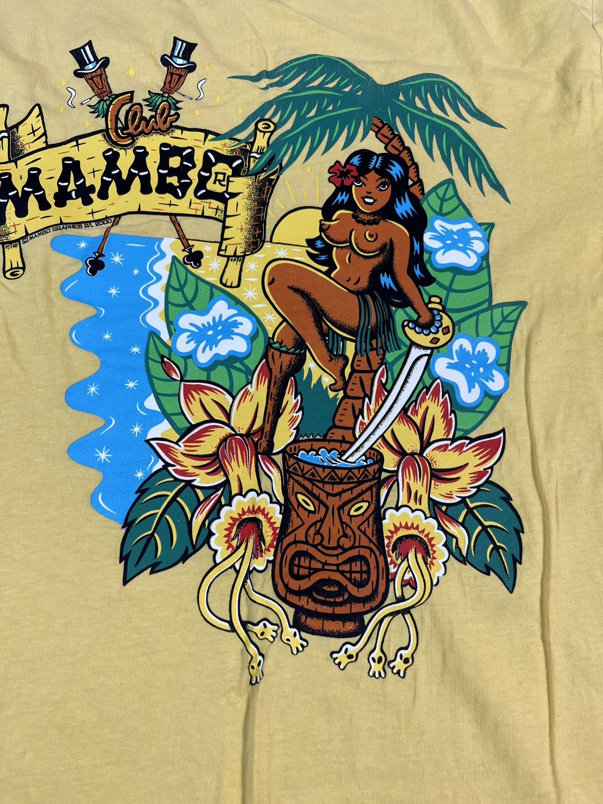 Mambo Vintage 2000s Mambo T Shirt Naked Girl Hawaii Size US L / EU 52-54 / 3 - 12 Thumbnail