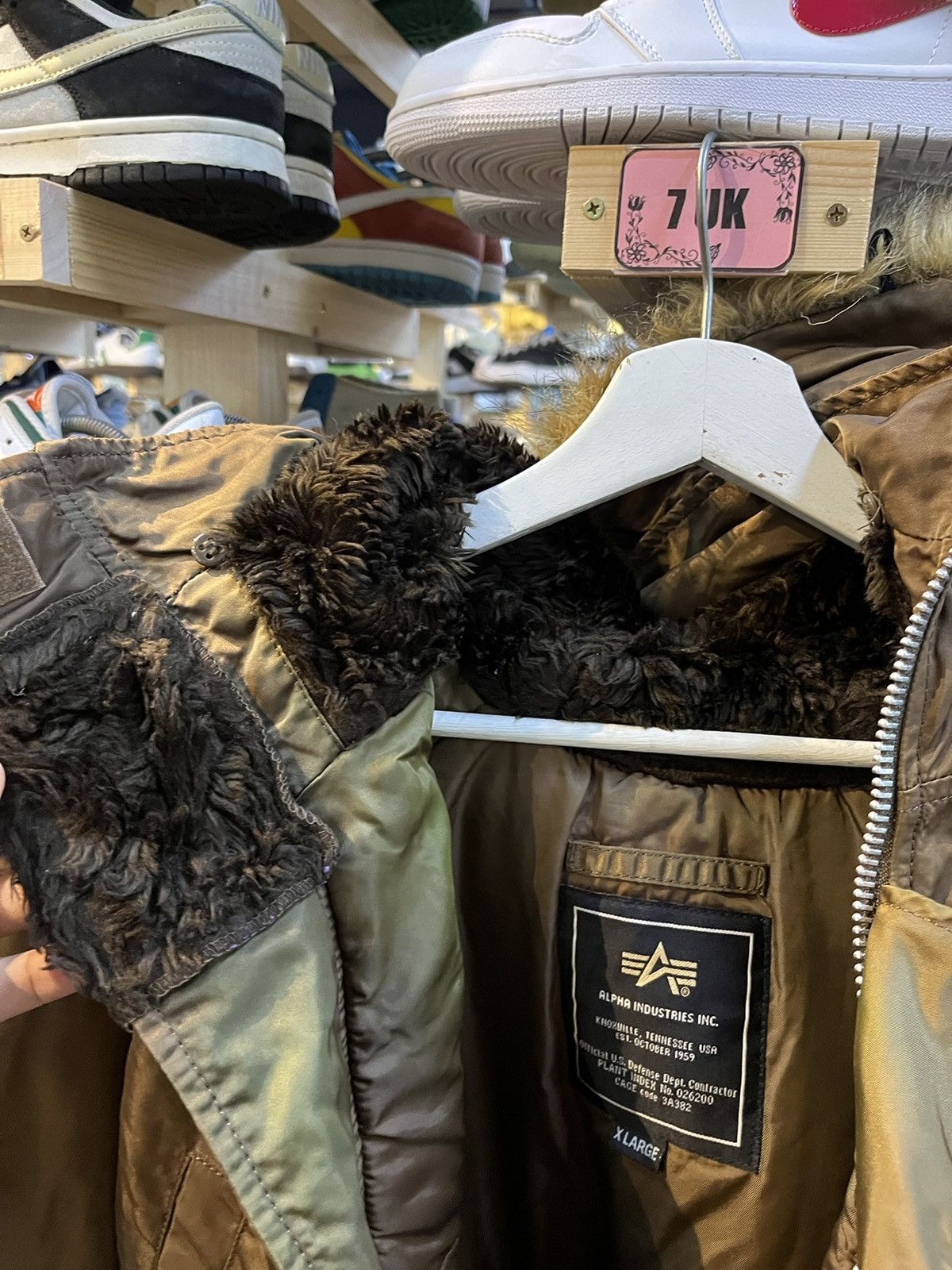 Alpha Industries × Vintage ALPHA INDUSTRIES MOHAIR JACKET Size US XL / EU 56 / 4 - 11 Thumbnail