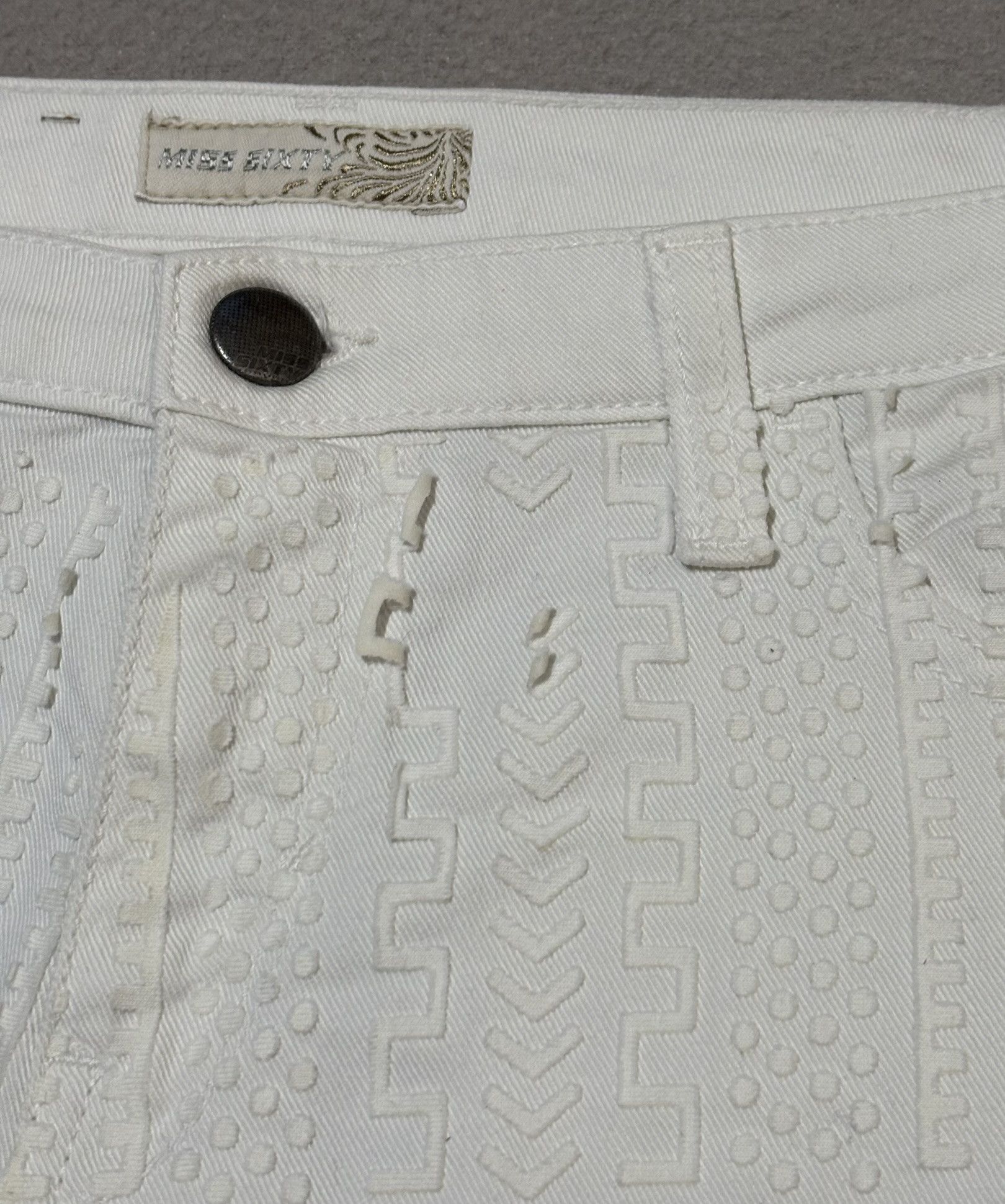 Miss Sixty Miss Sixty white mini shorts size 29 Size 29" - 7 Thumbnail