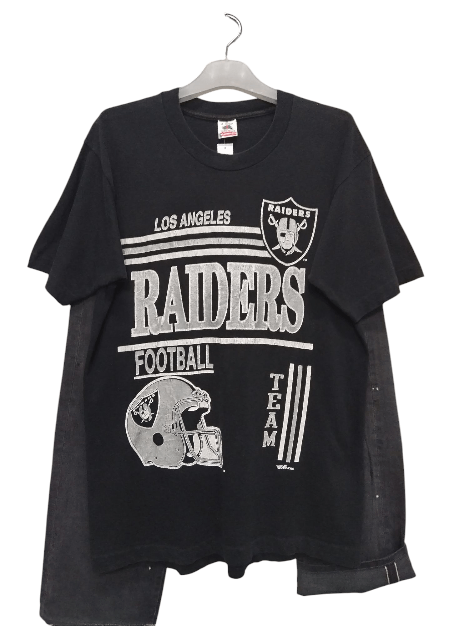 Fruit Of The Loom × NFL × Vintage Vintage LA Raiders Football Tshirt Fruits Of the Loom Size US M / EU 48-50 / 2 - 2 Thumbnail
