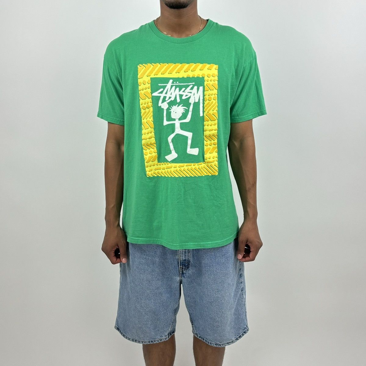 Stussy × Vintage vintage STUSSY Logo Man spellout t-shirt Size US L / EU 52-54 / 3 - 2 Thumbnail