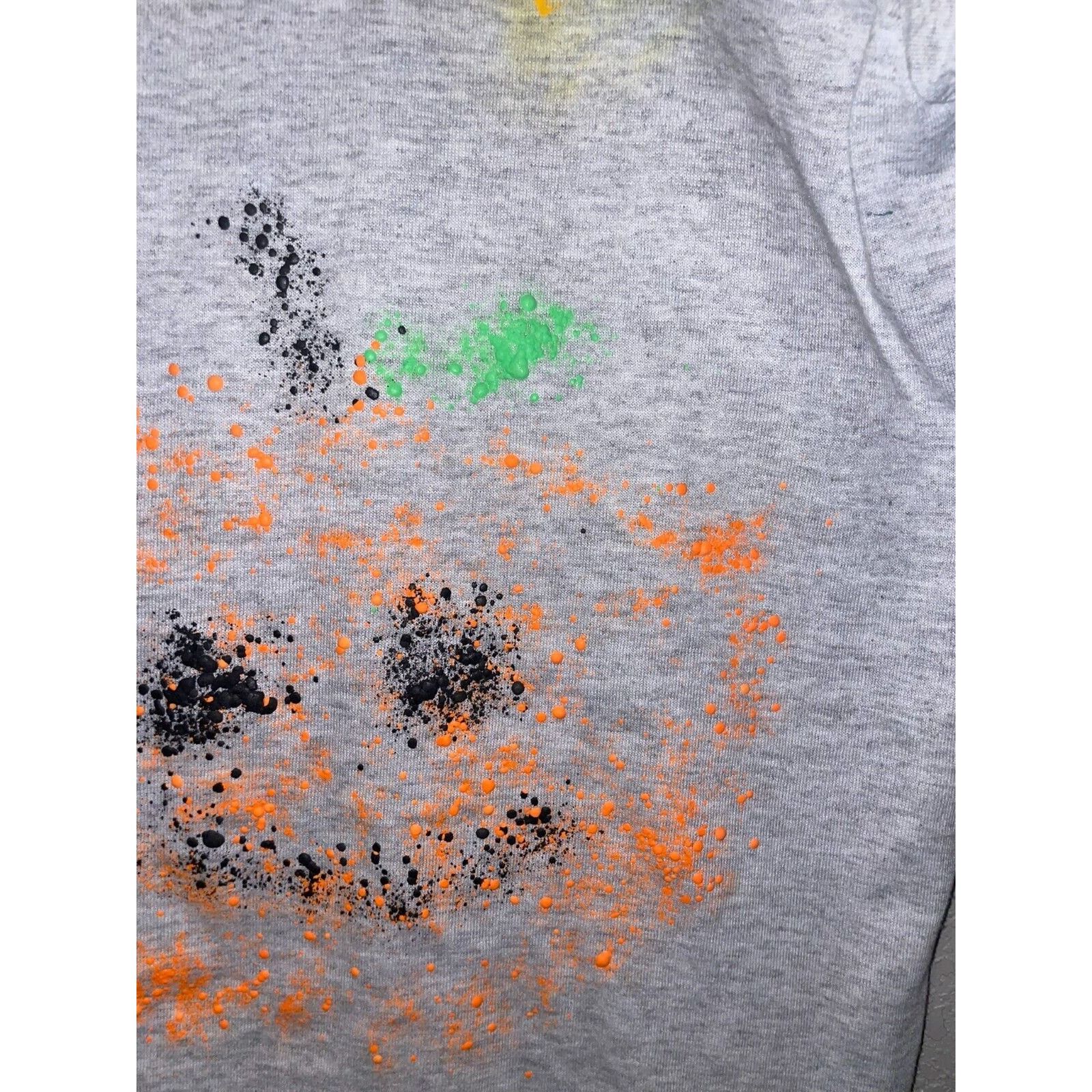 Jerzees Vintage Test Print Halloween Shirt Pumpkin Jack-o-lantern M Size US M / EU 48-50 / 2 - 8 Thumbnail