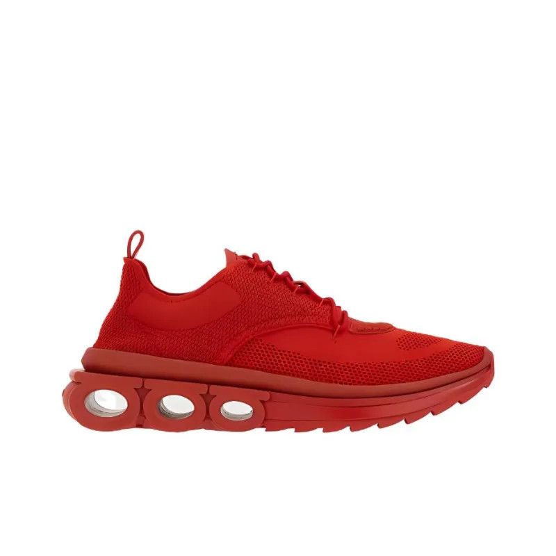Salvatore Ferragamo o1s1rm1224 Nima Knit Sneakers in Red Size US 9.5 / IT 39.5 - 1 Thumbnail