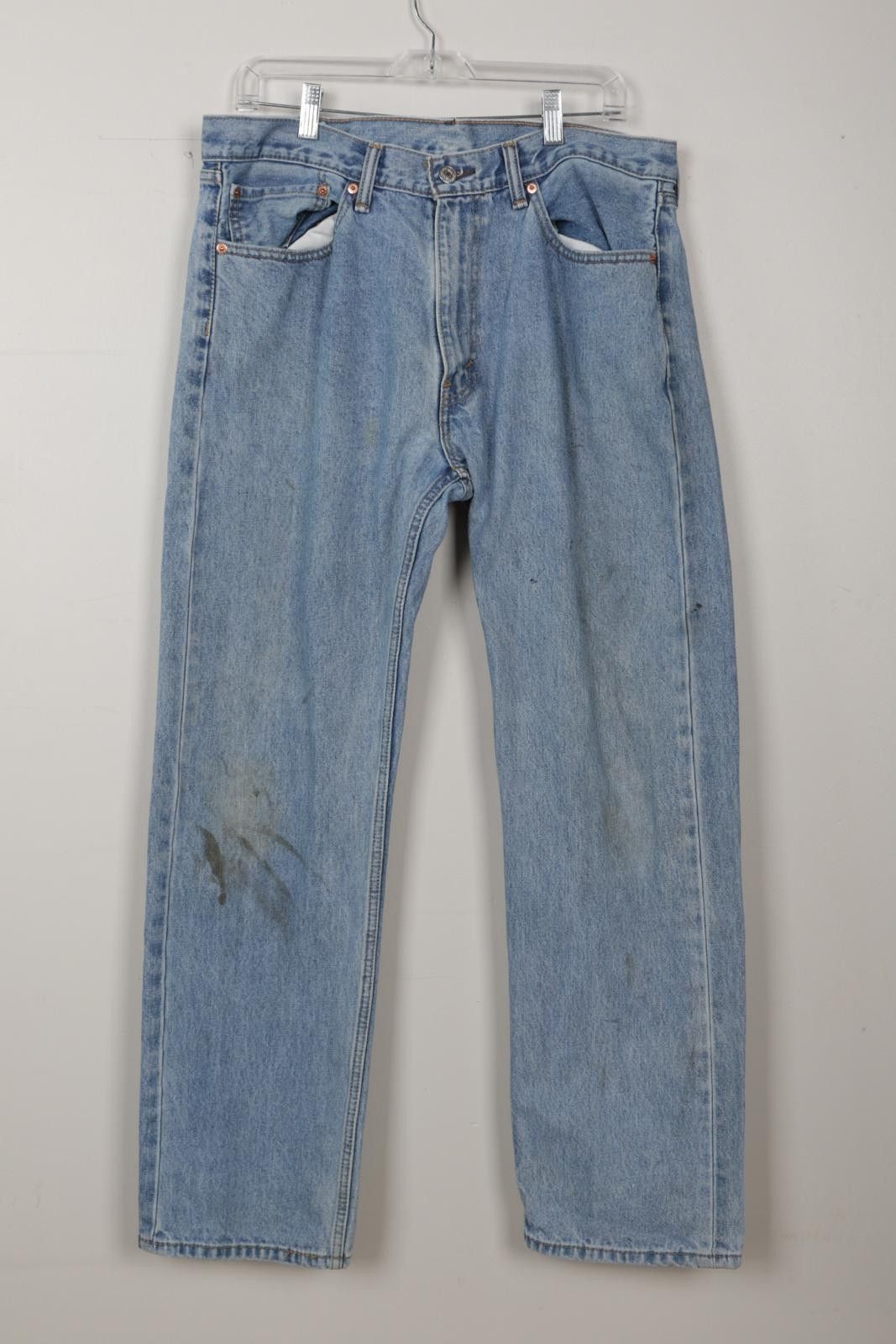 Levi's 00's Levi's 505 Mud Stains Regular Fit Jeans Size US 36 / EU 52 - 1 Thumbnail