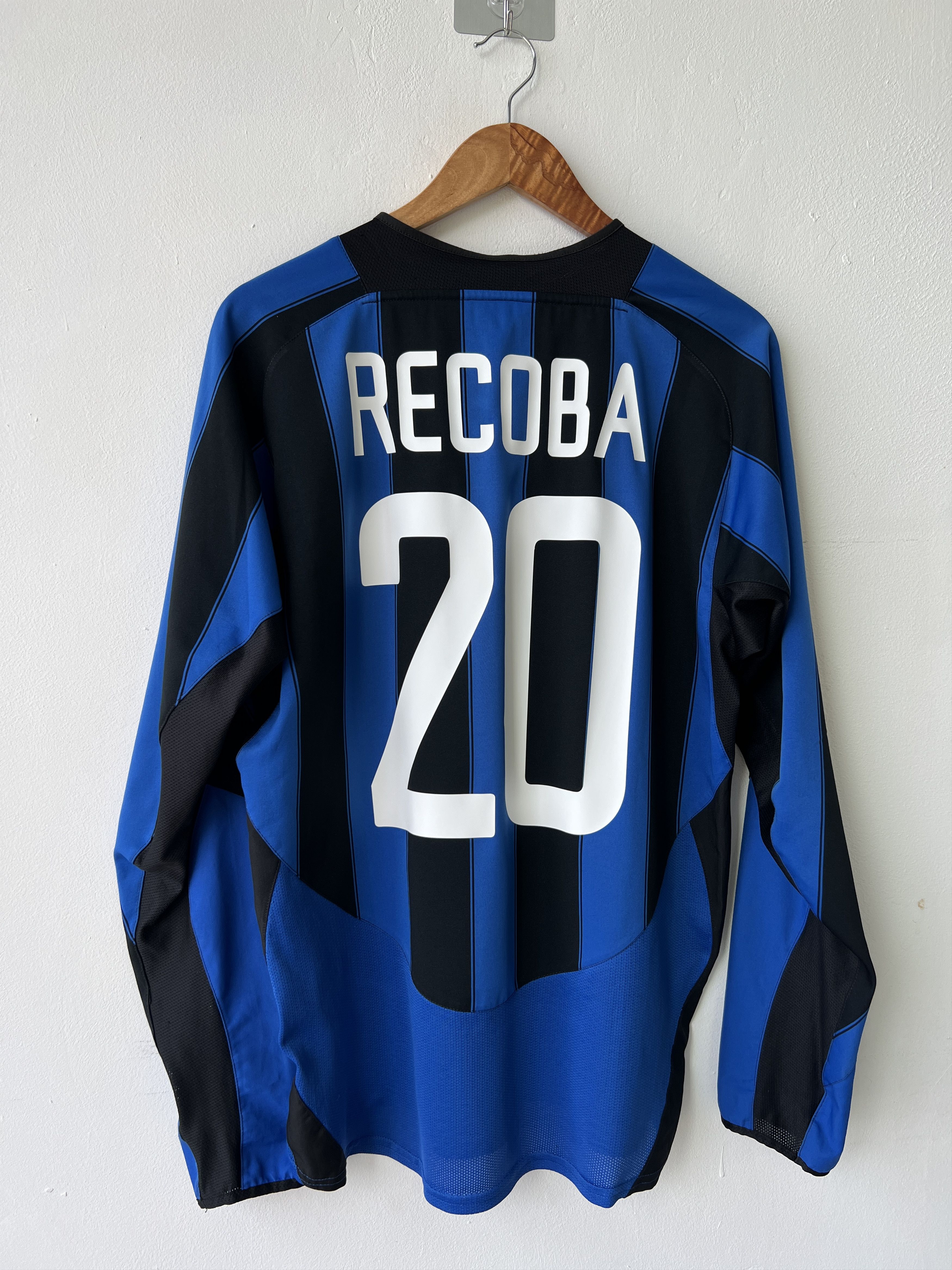 Nike (M) Inter Milan 2003-04 Home Long Sleeve Kit Recoba #20 Size US M / EU 48-50 / 2 - 10 Thumbnail