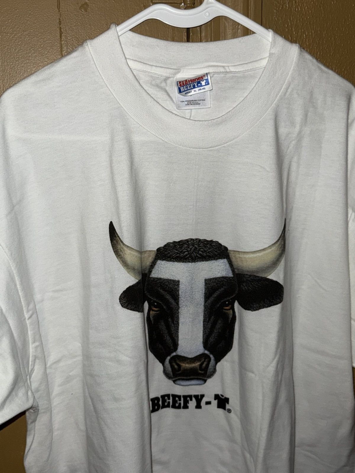Hanes Vintage 90’s Hanes Graphic Beefy Cow Short Sleeve T Shirt XL Size US XL / EU 56 / 4 - 3 Thumbnail