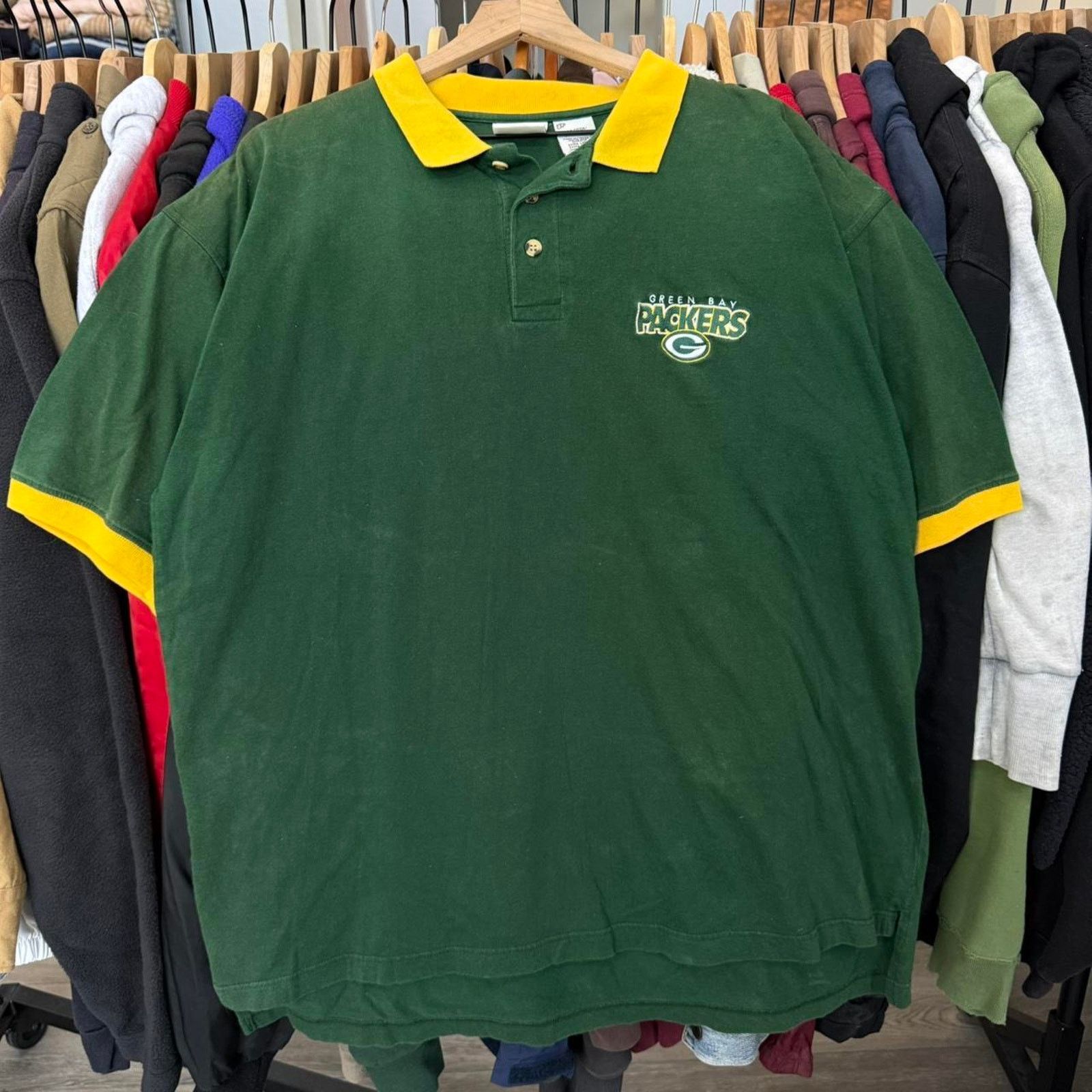 Other Vintage 1998 Green Bay Packers Polo Shirt Green Size US XL / EU 56 / 4 - 1 Thumbnail