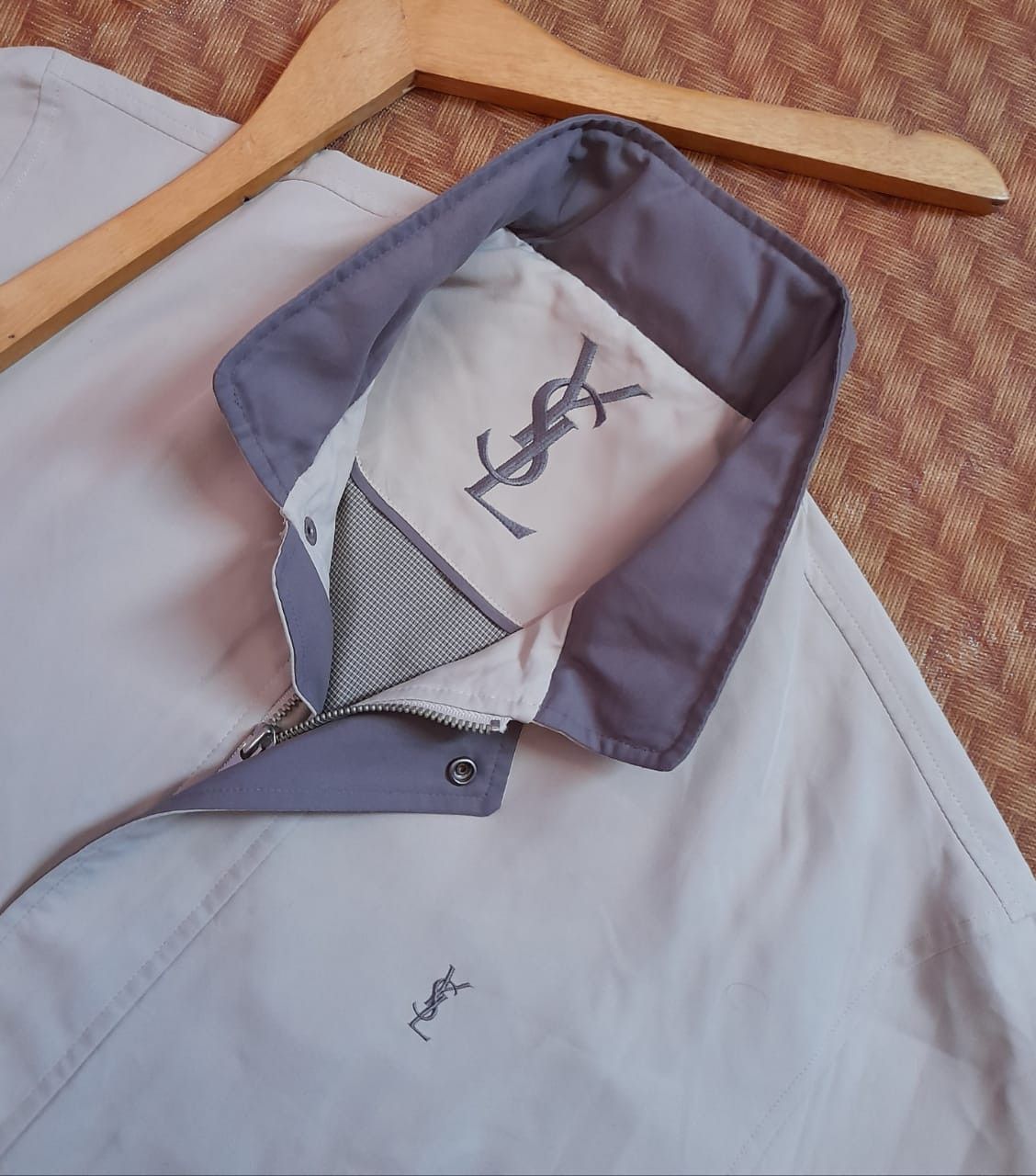 Vintage YSL Yves Saint Laurent Zip Up Jacket Size XL