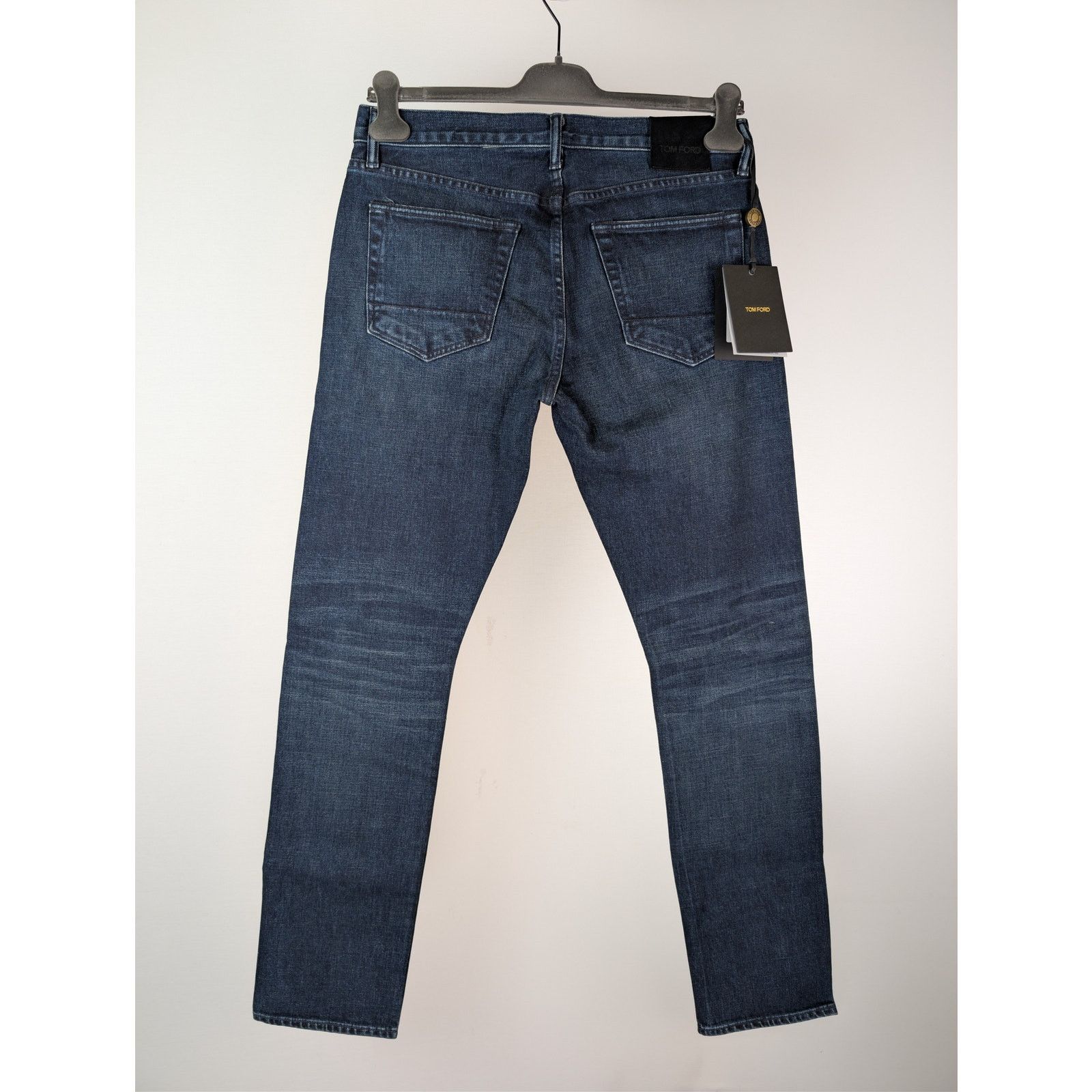 Tom Ford o1rshd1 Q:2 / Slim Fit Denim Jeans in Navy Blue Size US 34 / EU 50 - 11 Thumbnail