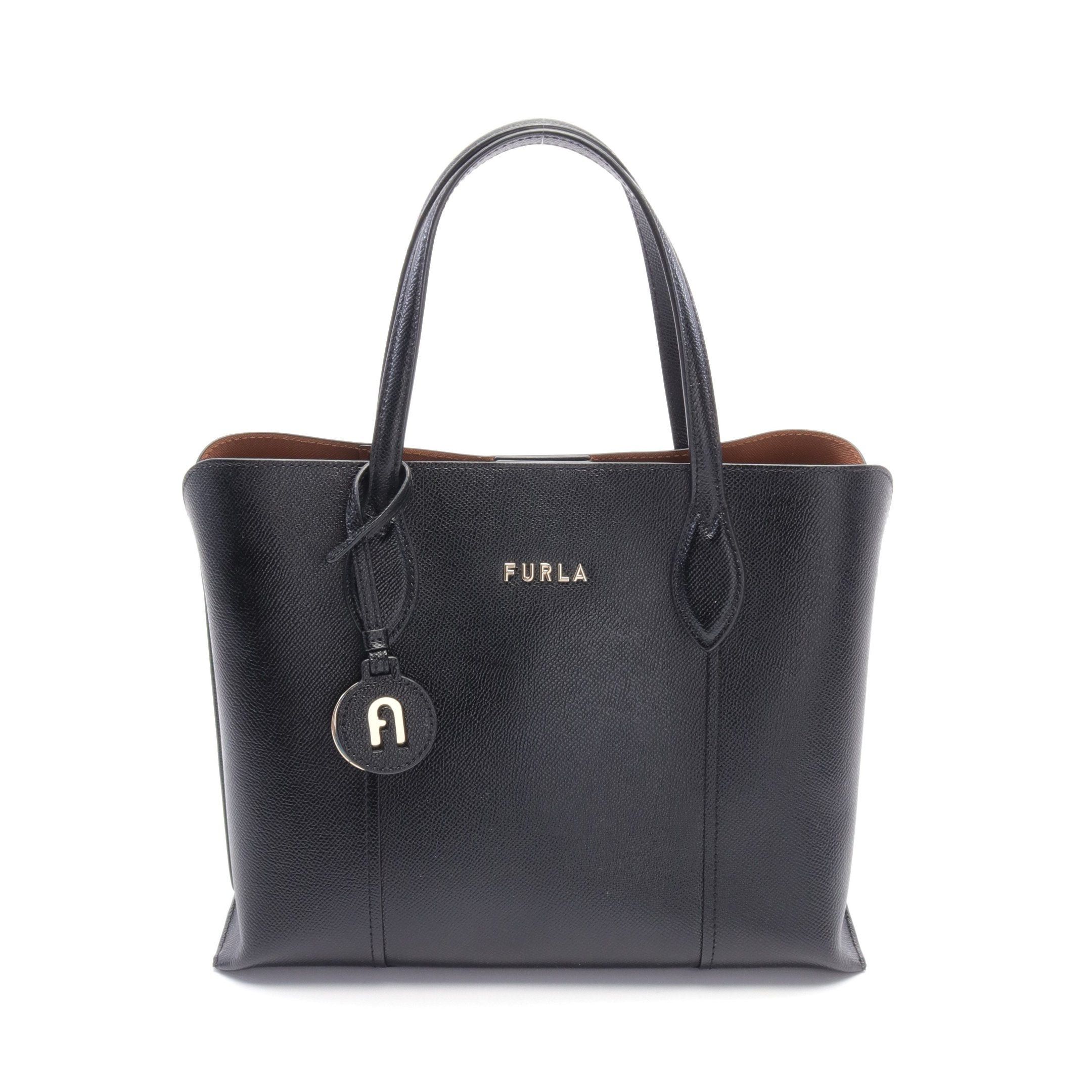 Furla Furla Vittoria Handbag Leather Black Size ONE SIZE - 1 Thumbnail