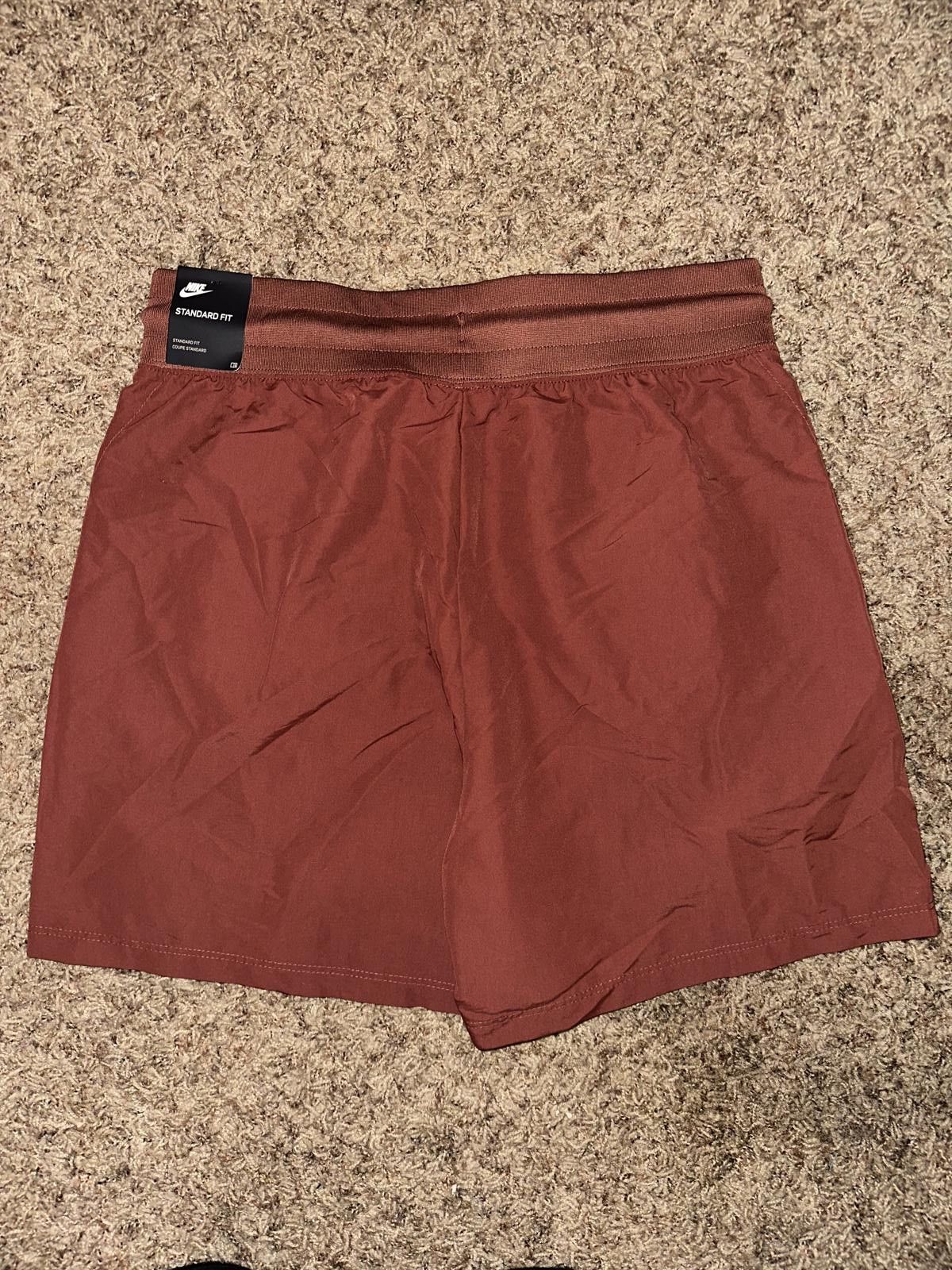Nike Nike Women's Sportswear Nylon Brown Shorts Size 32" / US 10 / IT 46 - 7 Thumbnail