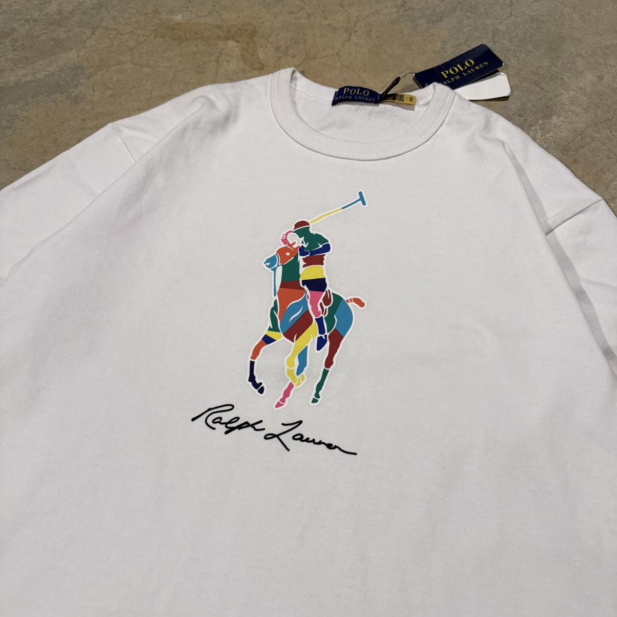 Polo Ralph Lauren Brand New Polo Ralph Lauren Colorblocked Big Pony Tee Size US S / EU 44-46 / 1 - 3 Thumbnail