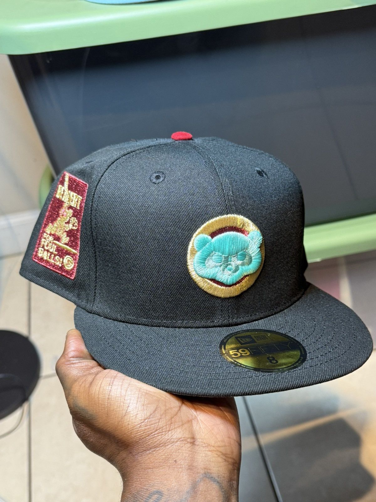 Hat Club × MyFitteds × New Era Size 8 "RED ENVELOPE" CHICAGO CUBS FITTED HAT Size ONE SIZE - 2 Thumbnail