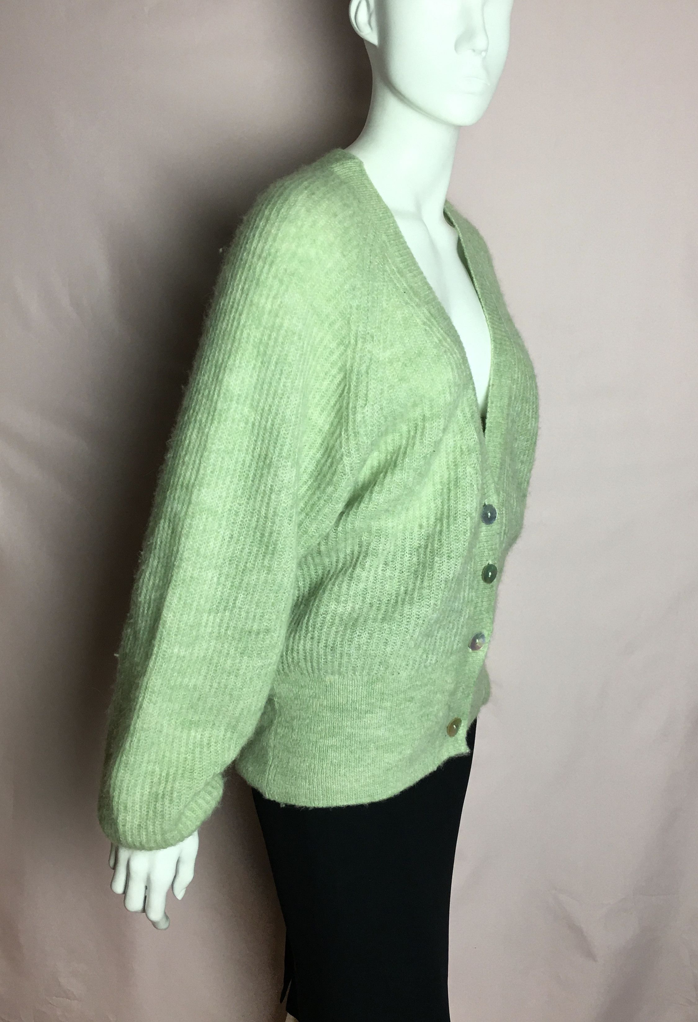 Other IVY & OAK Alpaca Wool Cardigan Light Green EU 36 Size S / US 4 / IT 40 - 3 Thumbnail
