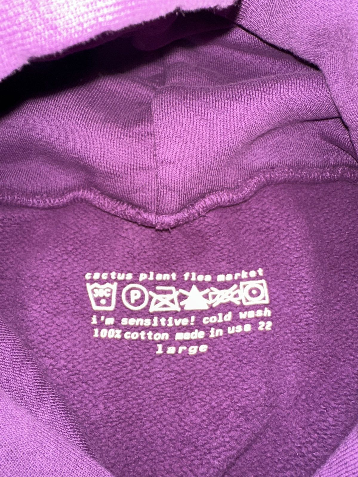 Cactus Plant Flea Market Born again hoodie purple Size US L / EU 52-54 / 3 - 4 Thumbnail