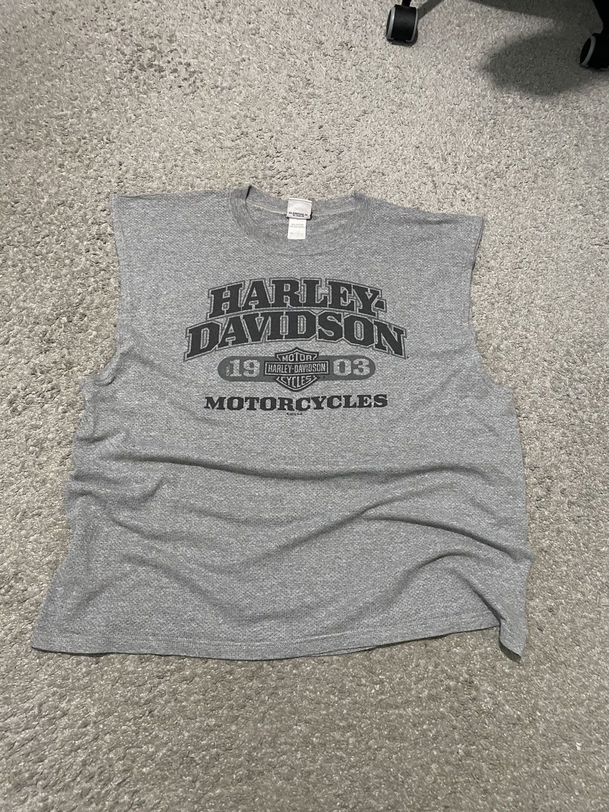 Harley Davidson × Vintage Harley Davidson of Eastgate XL tank top oversized baggy y2k Size US XL / EU 56 / 4 - 13 Thumbnail