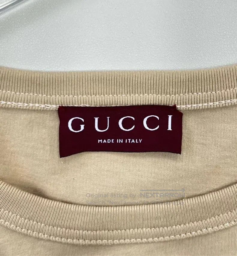 Gucci Gucci Brown belt letter print logo short sleeve Size US M / EU 48-50 / 2 - 3 Thumbnail
