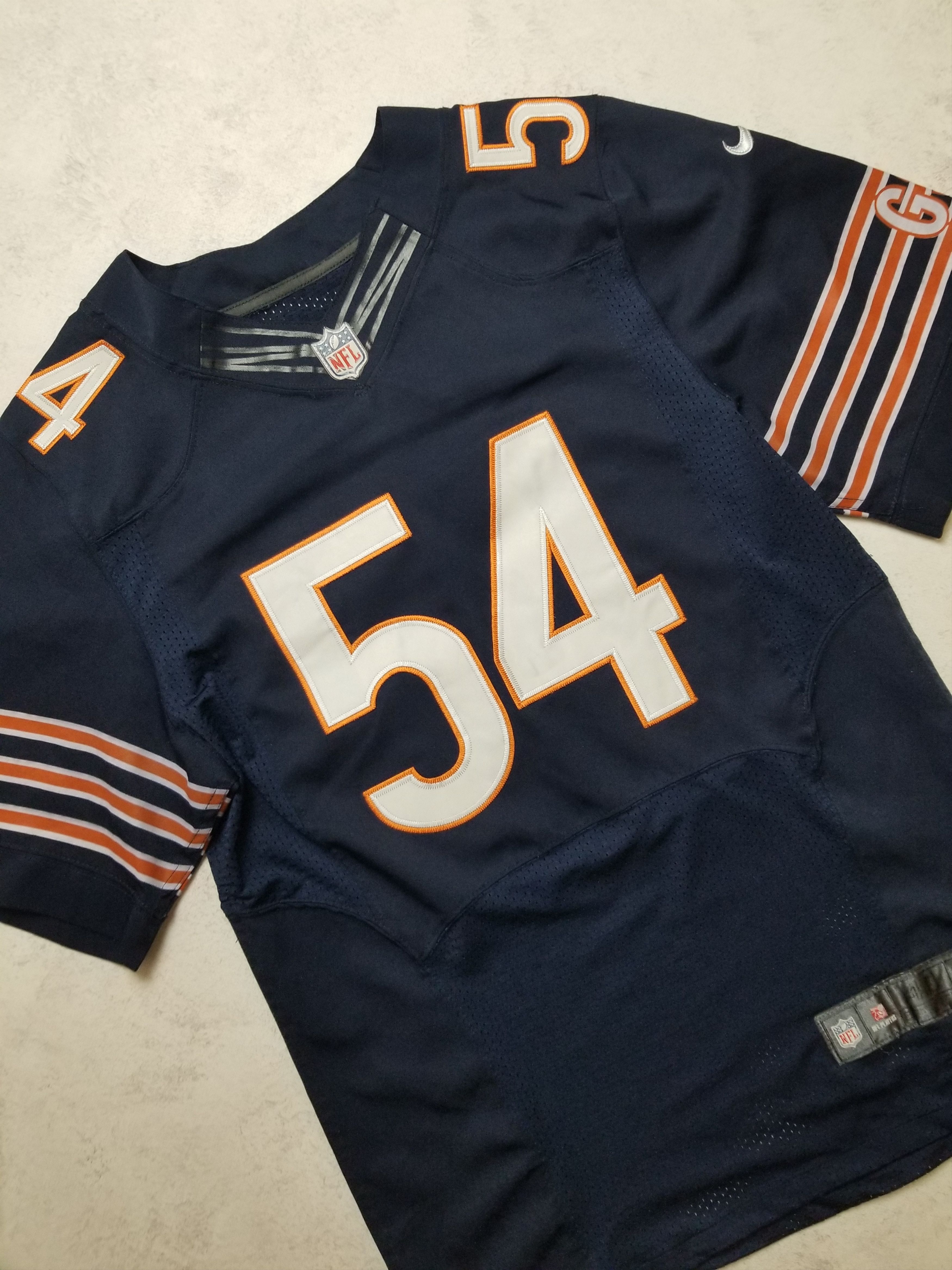 Nike On Field Elite Brian Urlacher #54 Sewn Chicago Bears Jersey Size US S / EU 44-46 / 1 - 12 Thumbnail