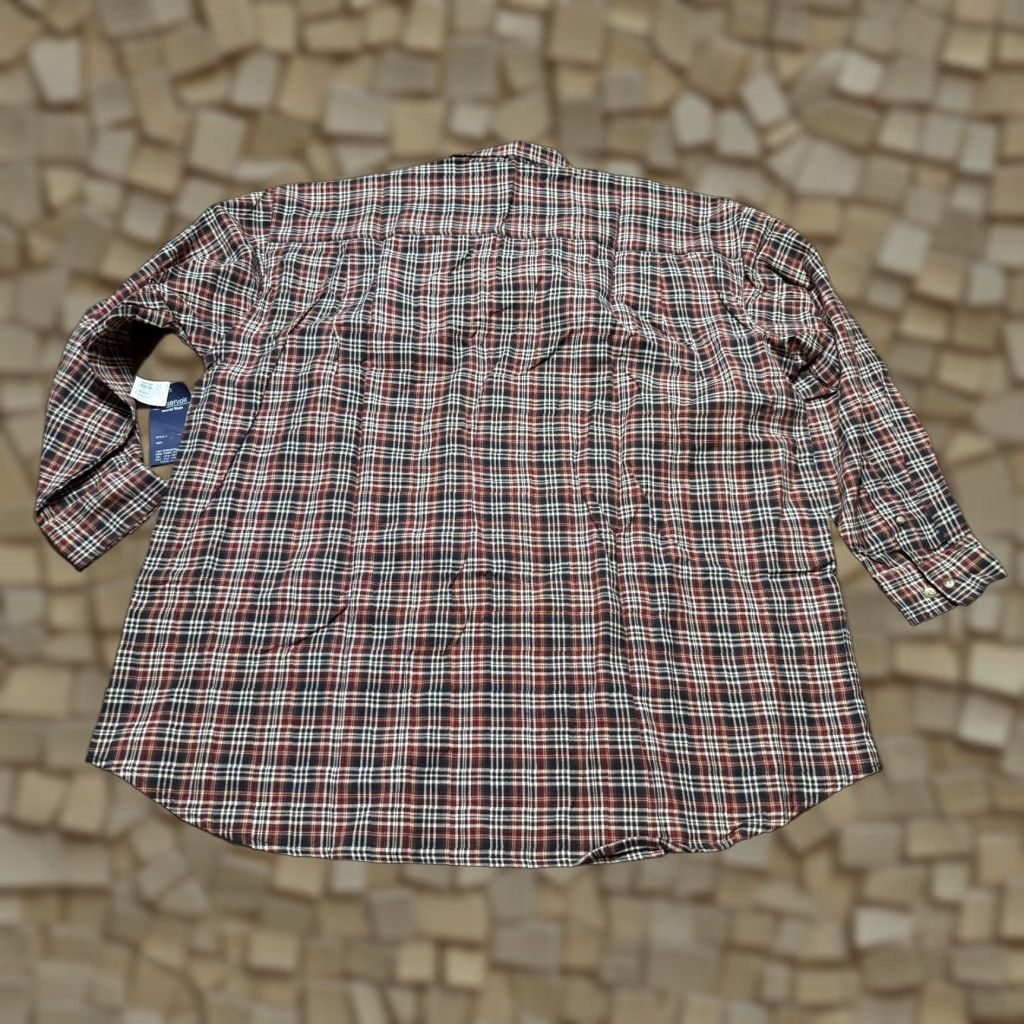 Vintage VINTAGE Reservoir Shirt Mens 3XLT Green Red White Plaid Long Sleeve Button Up Size US XXL / EU 58 / 5 - 1 Thumbnail