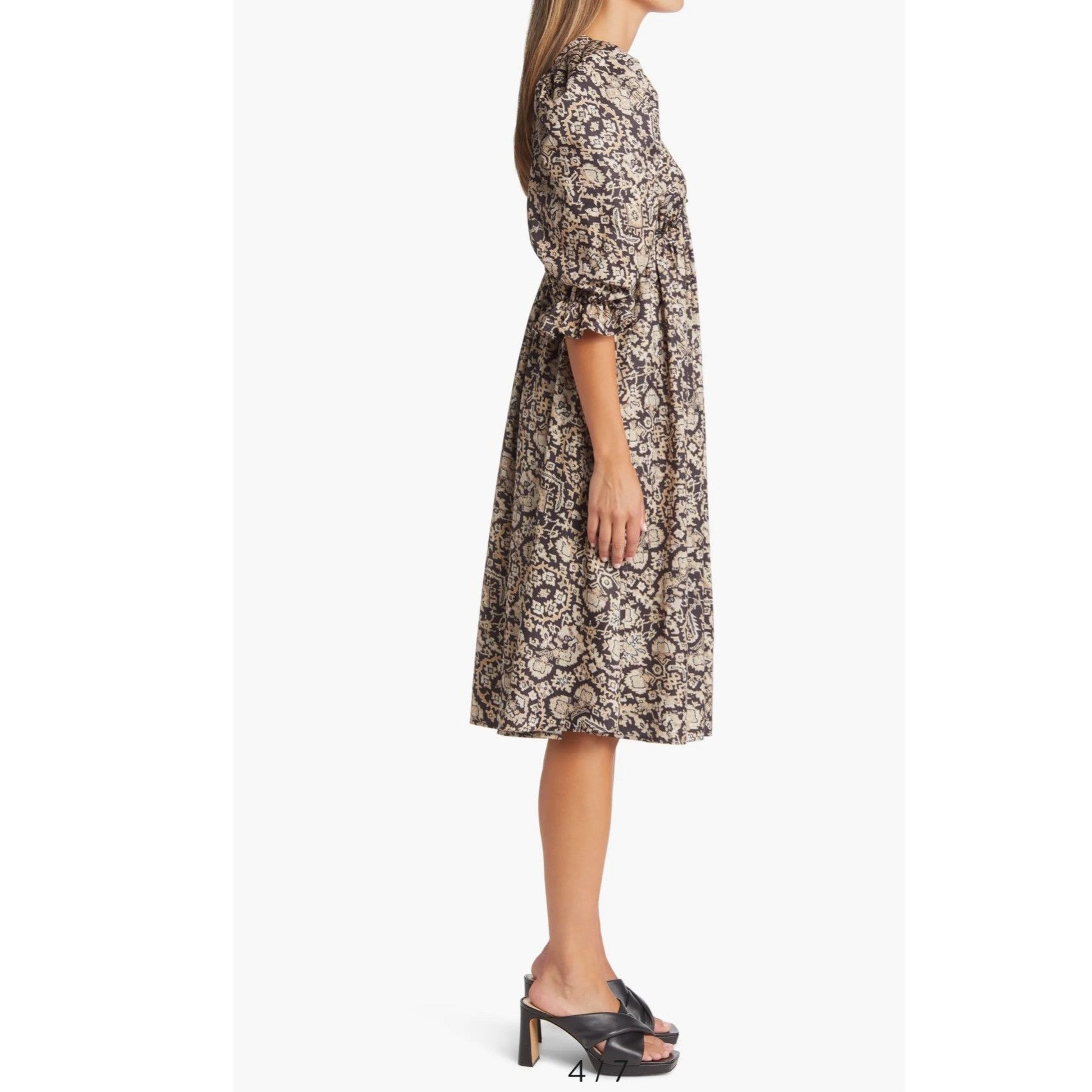 Other Area Stars Medallion Print Empire Waist Dress Size S / US 4 / IT 40 - 8 Thumbnail