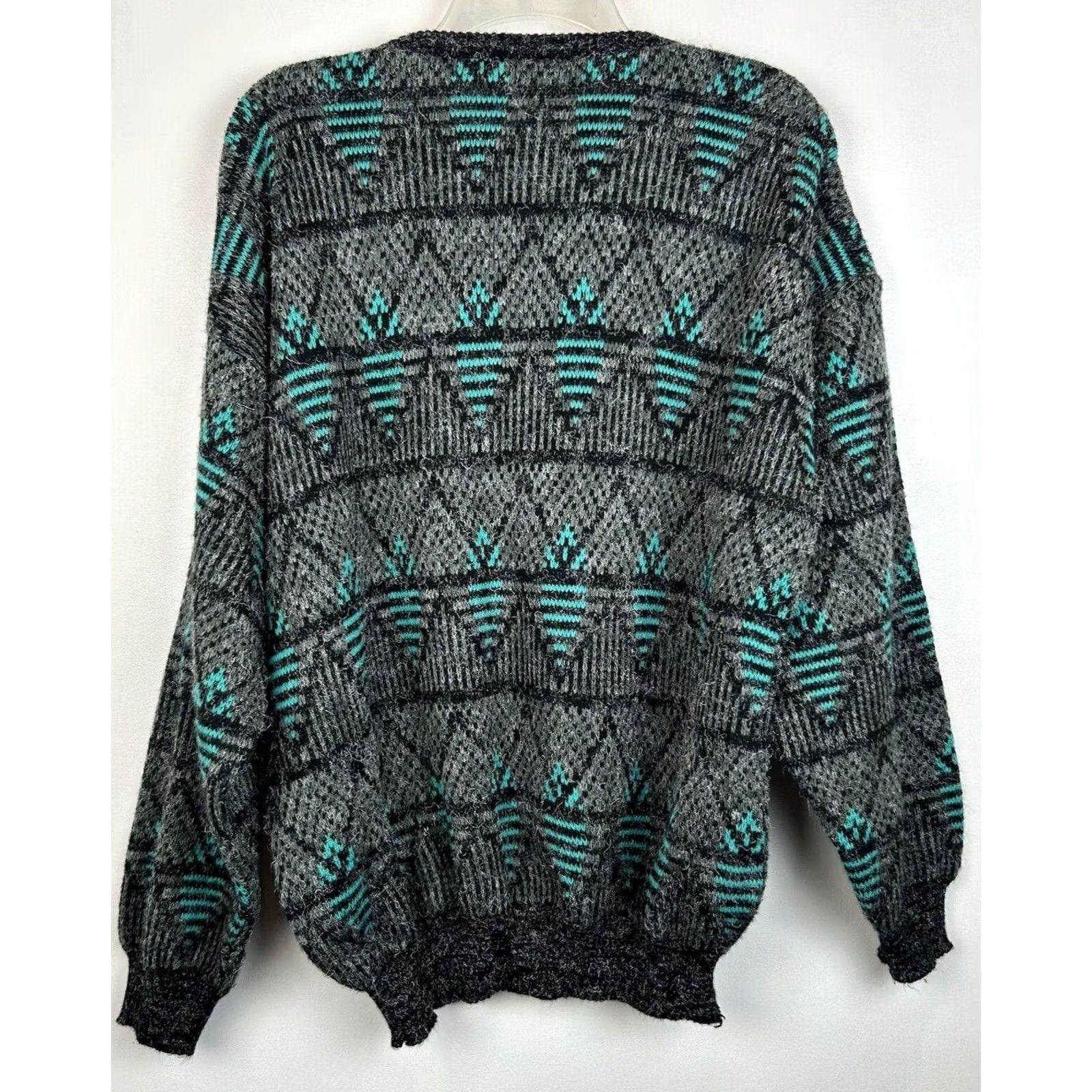 Vintage VINTAGE Collection International Sweater Men XL Italy 90s Hipster Retro Gray Pullover Crew Neck Size US XL / EU 56 / 4 - 2 Thumbnail