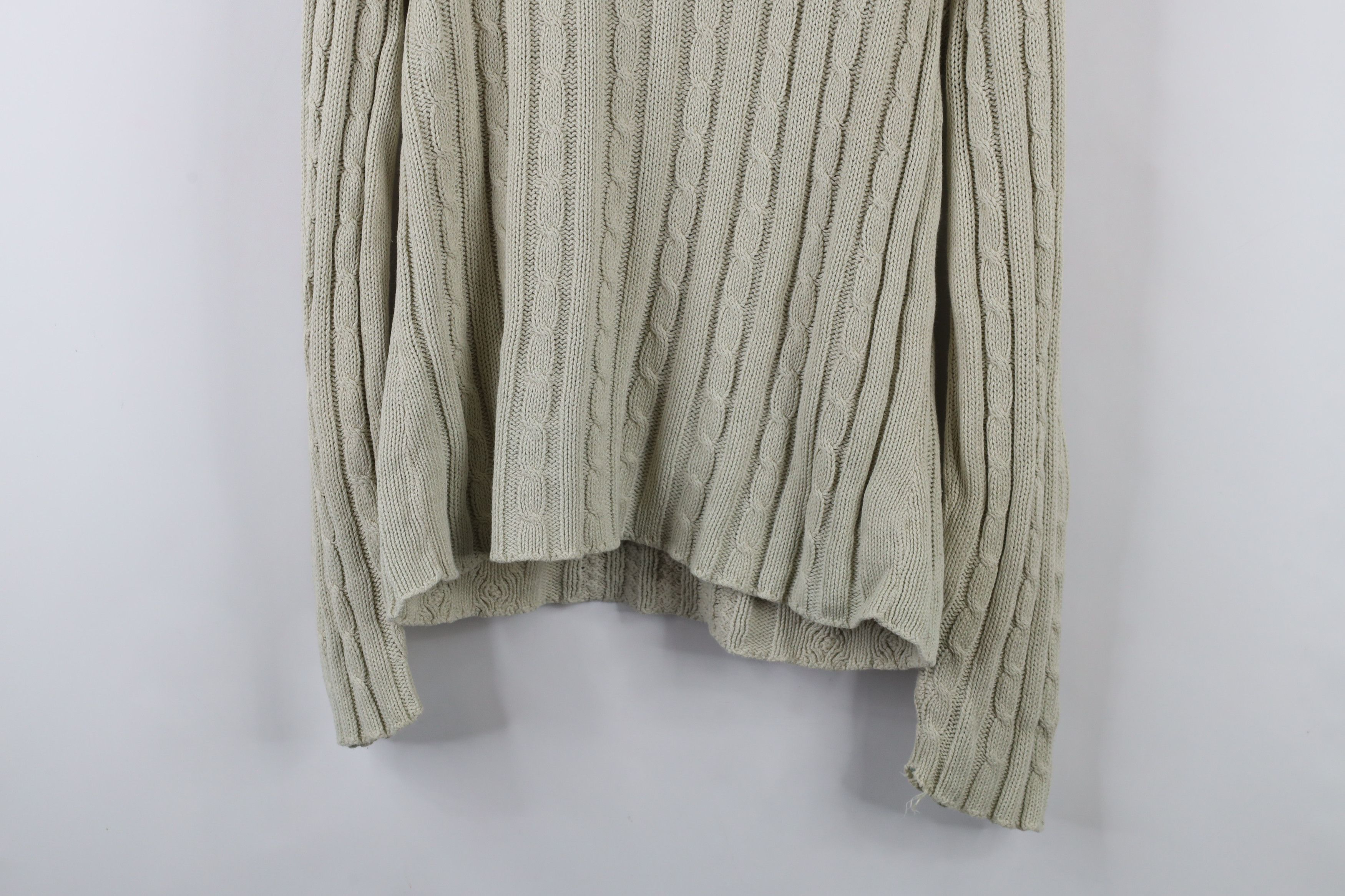 Vintage Vintage 90s Streetwear Fisherman Cable Knit Sweater USA Size L / US 10 / IT 46 - 9 Thumbnail