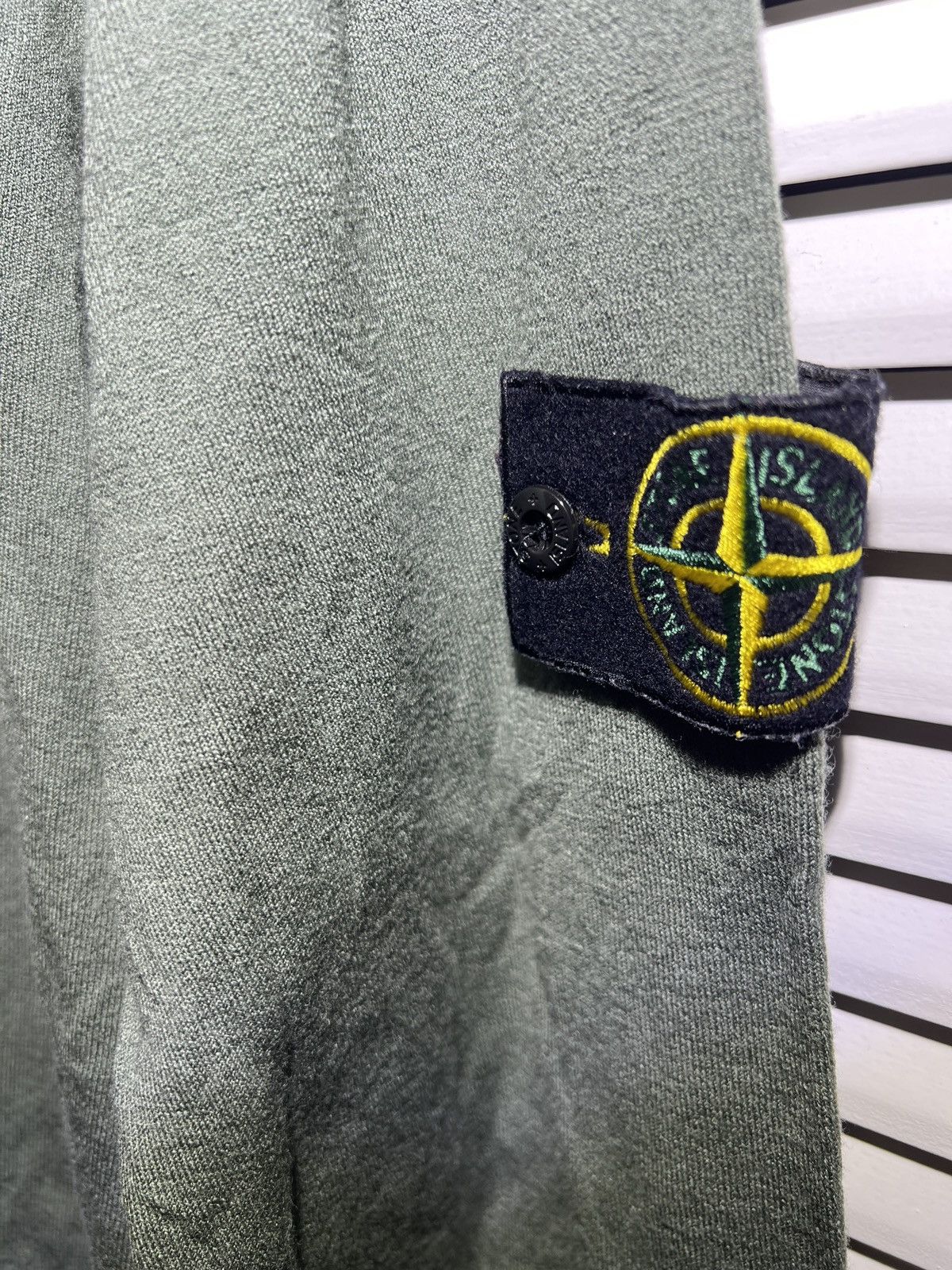 Stone Island Stone Island Wappen Patch Crew Neck Ribbon Wool Knit Top Size US XXL / EU 58 / 5 - 13 Thumbnail