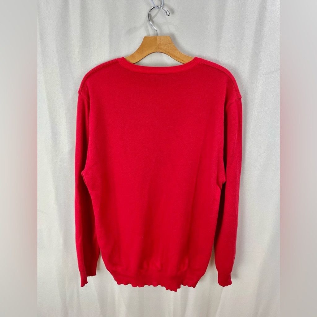 Versace VERSACE Medusa Stretch Terry Crewneck Hot Red Size IT 52/ L Size US L / EU 52-54 / 3 - 6 Thumbnail