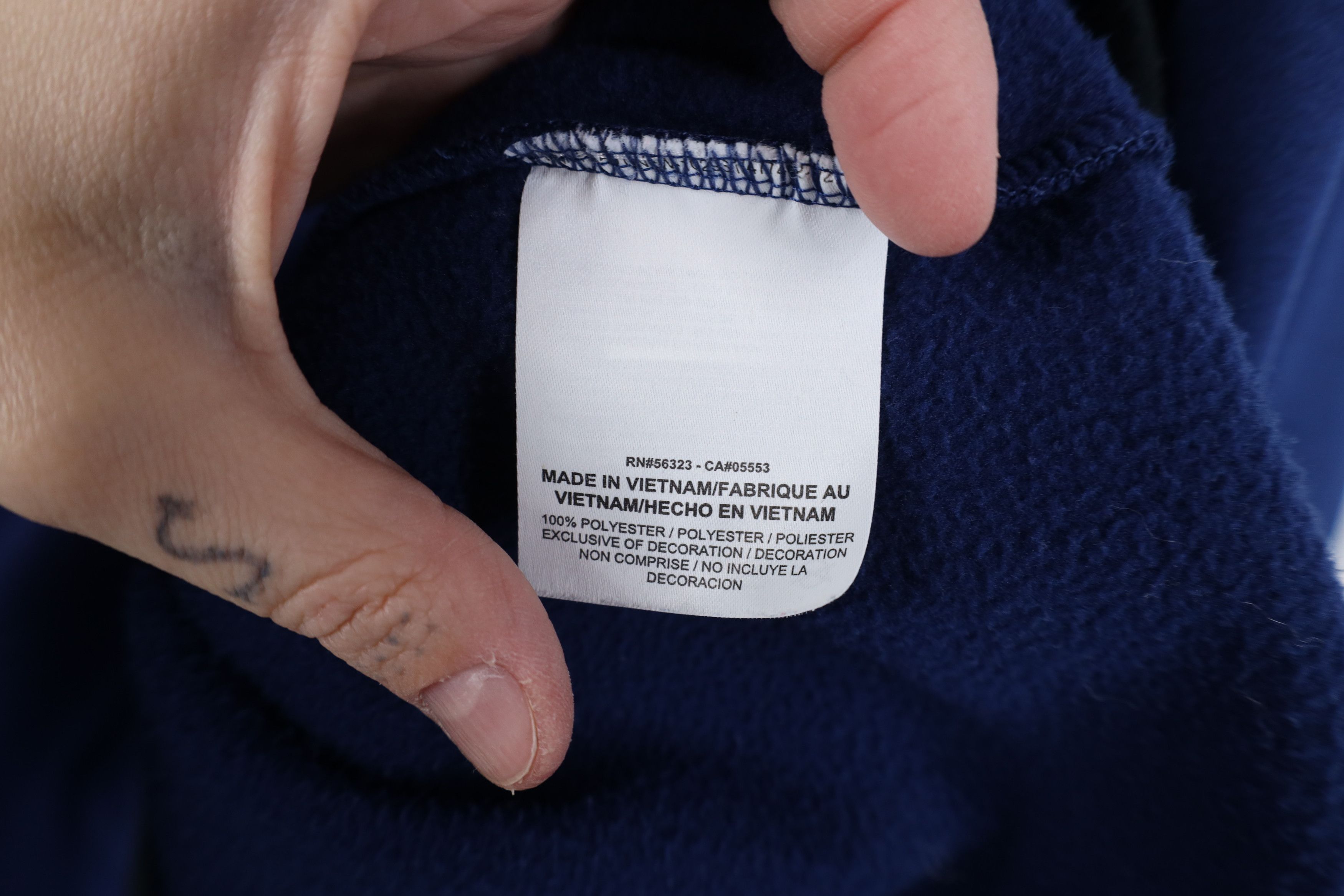 Nike Vintage Y2K Nike Lined 1/4 Half Zip Pullover Sweatshirt Blue Size US XL / EU 56 / 4 - 9 Thumbnail