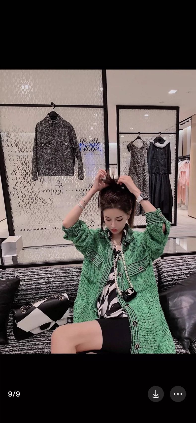 Chanel Chanel Green soft coat Size XS / US 0-2 / IT 36-38 - 7 Thumbnail