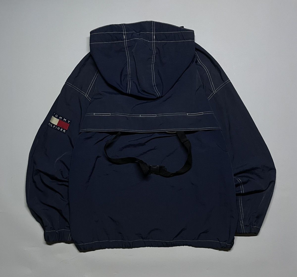 Tommy Hilfiger × Tommy Jeans × Vintage Tommy HiIfiger 985’Sailing gear packable Navy sportwear Size US XL / EU 56 / 4 - 8 Thumbnail