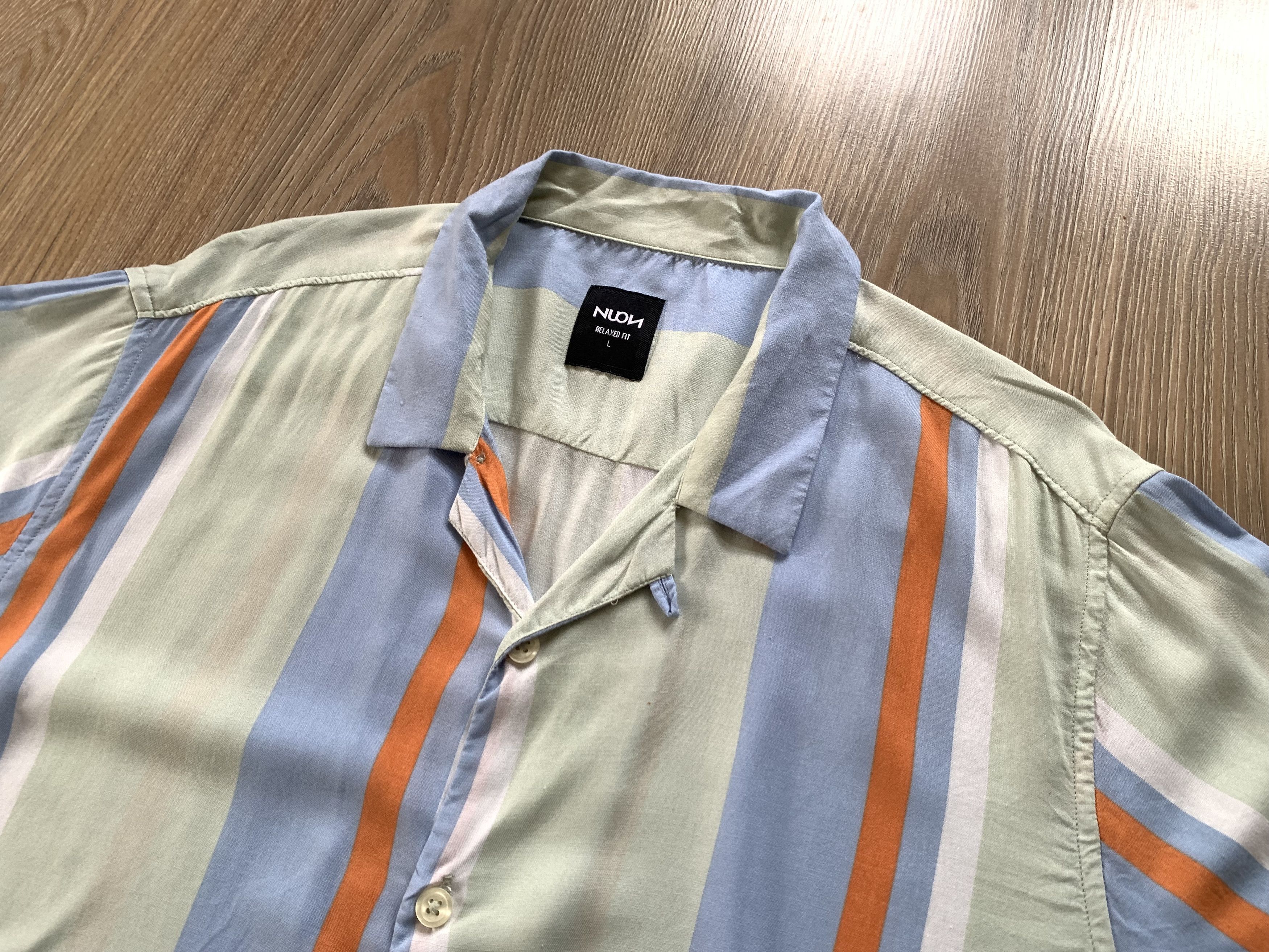 Other NUON Relaxed Fit Vertical Stripe Button Up Shirt Size US L / EU 52-54 / 3 - 4 Thumbnail