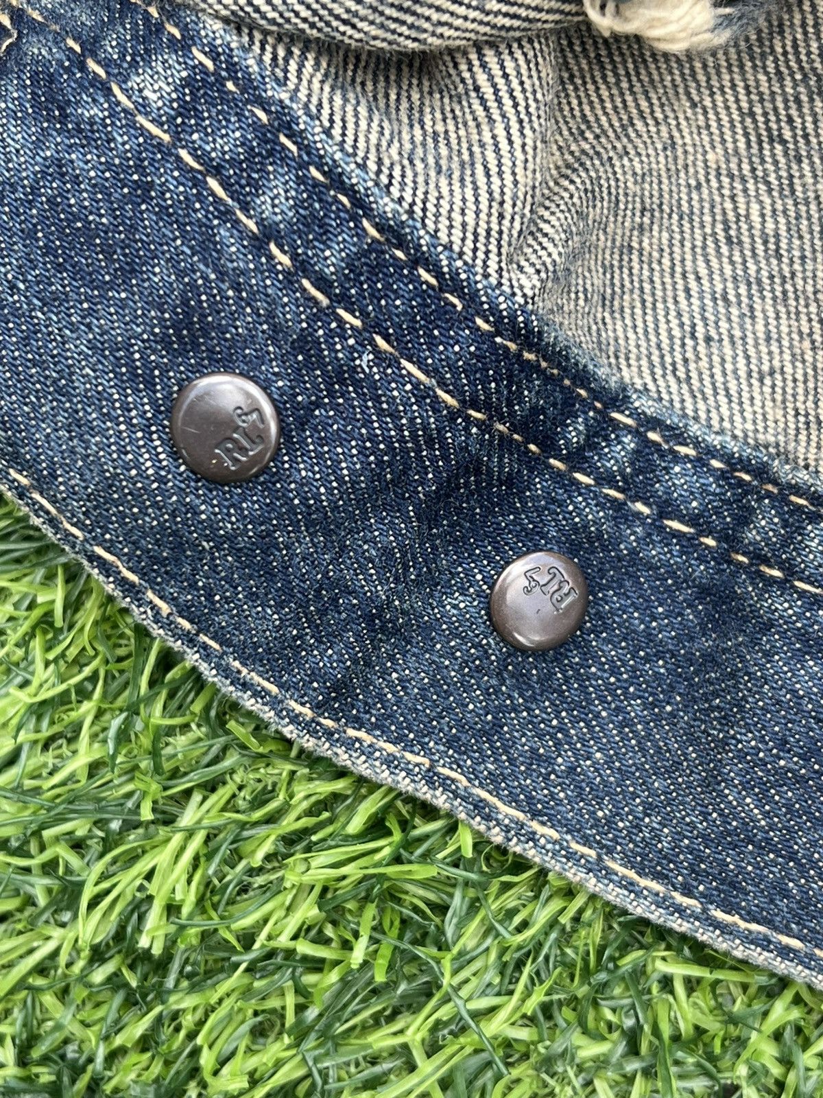 Polo Ralph Lauren Polo Ralph Lauren Distressed American 🇺🇸 Denim Trucker Jacket Size US M / EU 48-50 / 2 - 6 Thumbnail