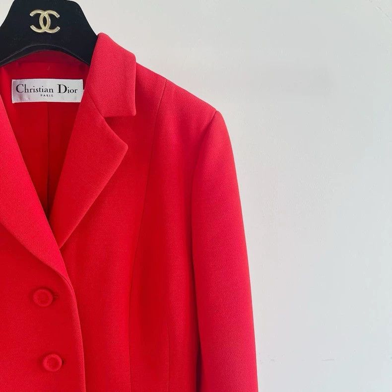Dior Dior Red wool blend suit Size XS / US 0-2 / IT 36-38 - 3 Thumbnail