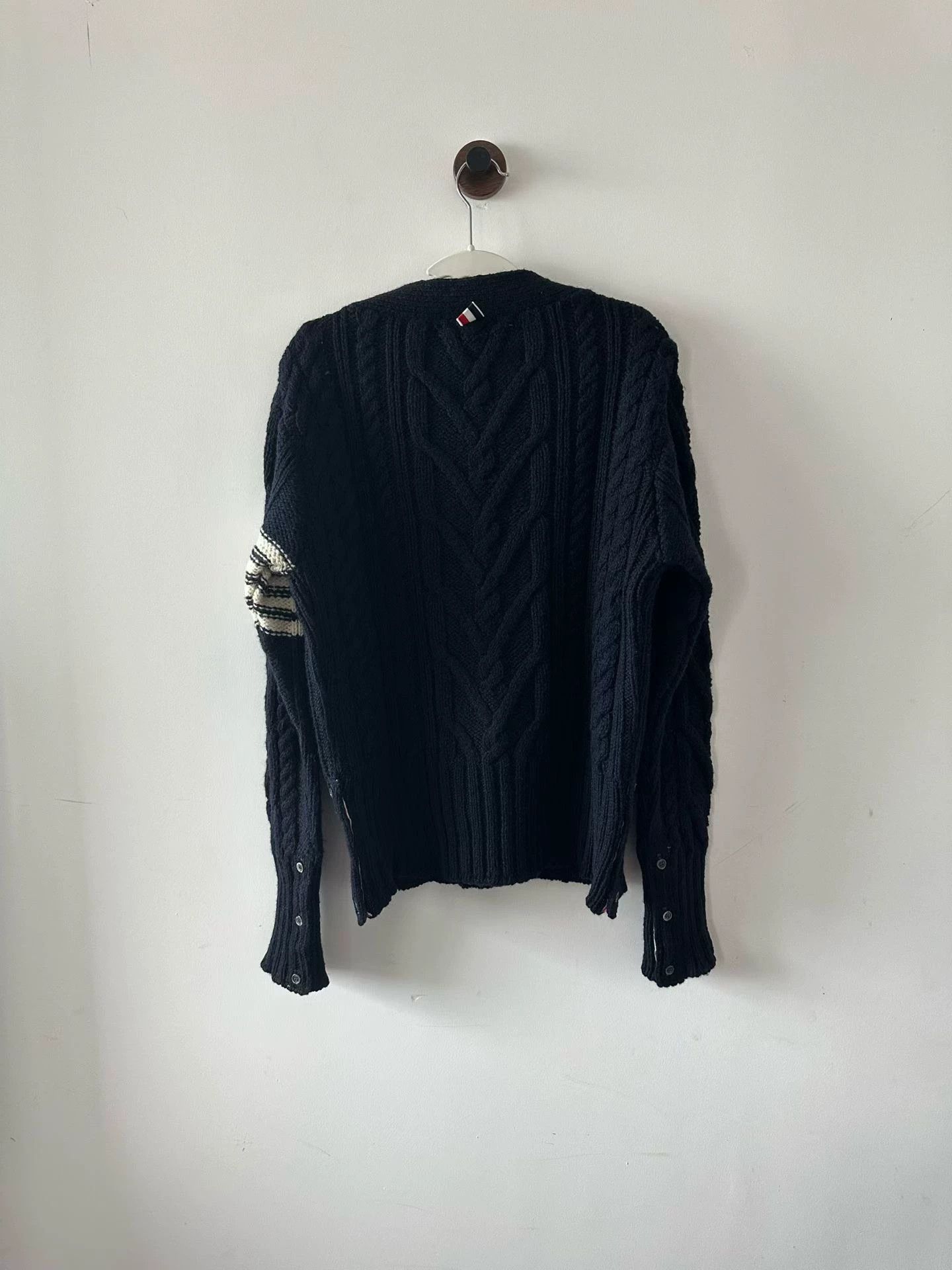 Thom Browne Thom Browne Blue Wool Cardigan 2 New Size M / US 6-8 / IT 42-44 - 2 Thumbnail