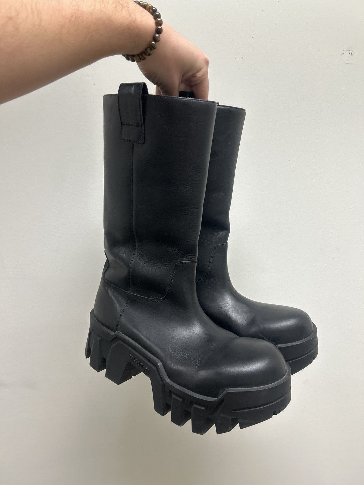 Balenciaga SS24 Calf high Bulldozer Boots Size US 11 / EU 44 - 1 Thumbnail