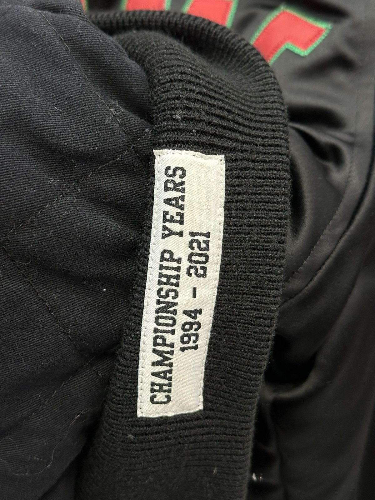 Supreme Supreme Mitchell & Ness Satin Black Varsity Jacket Size US L / EU 52-54 / 3 - 8 Thumbnail