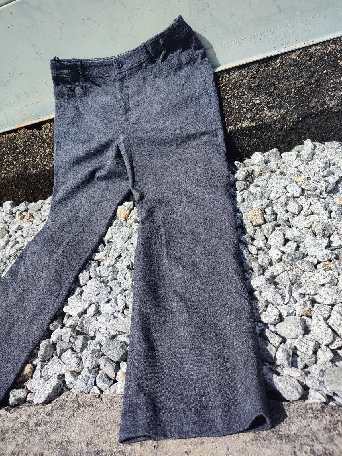 Japanese Brand × Kansai Yamamoto Mid Kansai Yamamoto Grey Houndstooth Dress Pants Size US 34 / EU 50 - 4 Thumbnail