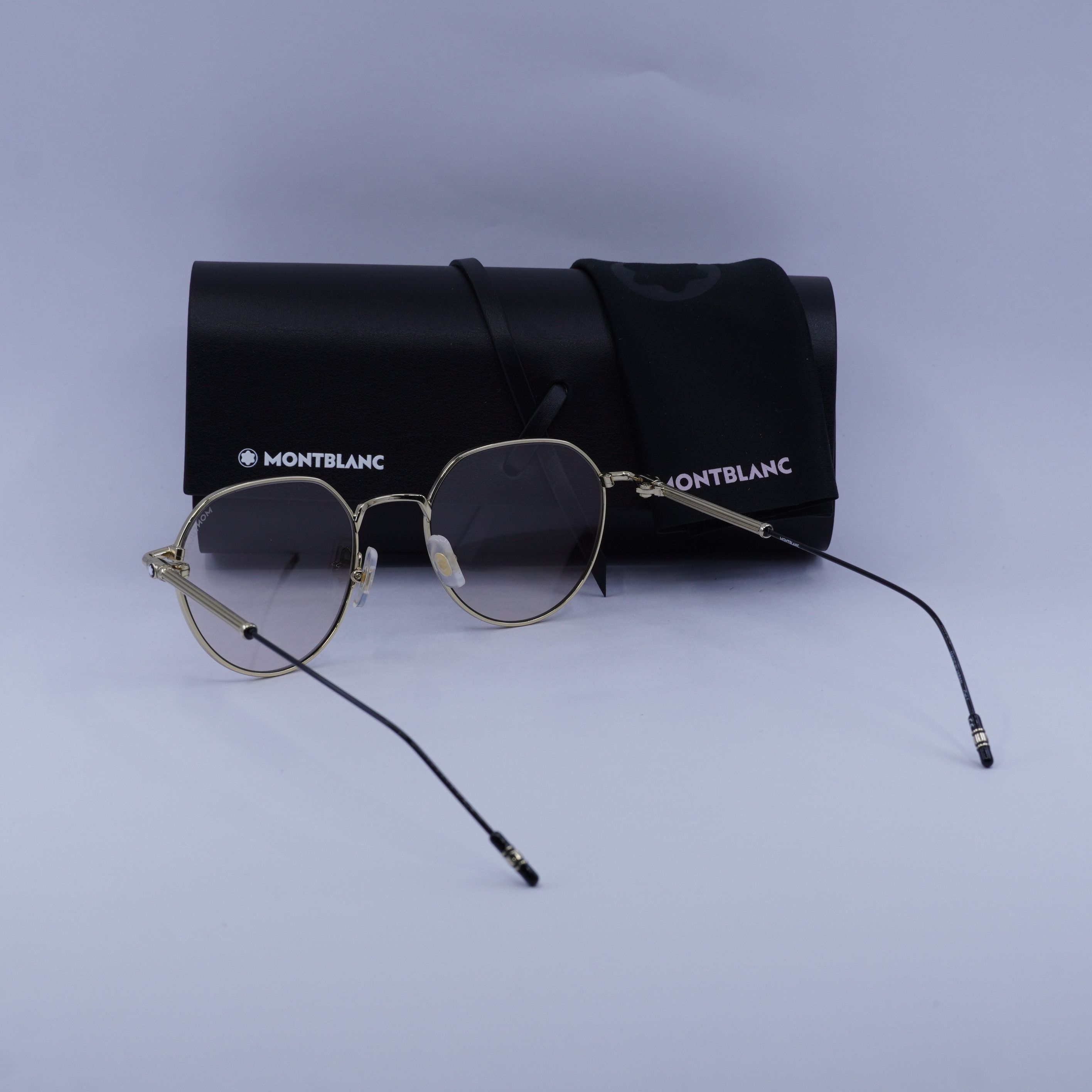 Montblanc Montblanc MB0060S 002 Sunglasses Gold/Black Square Frame, Size ONE SIZE - 10 Thumbnail